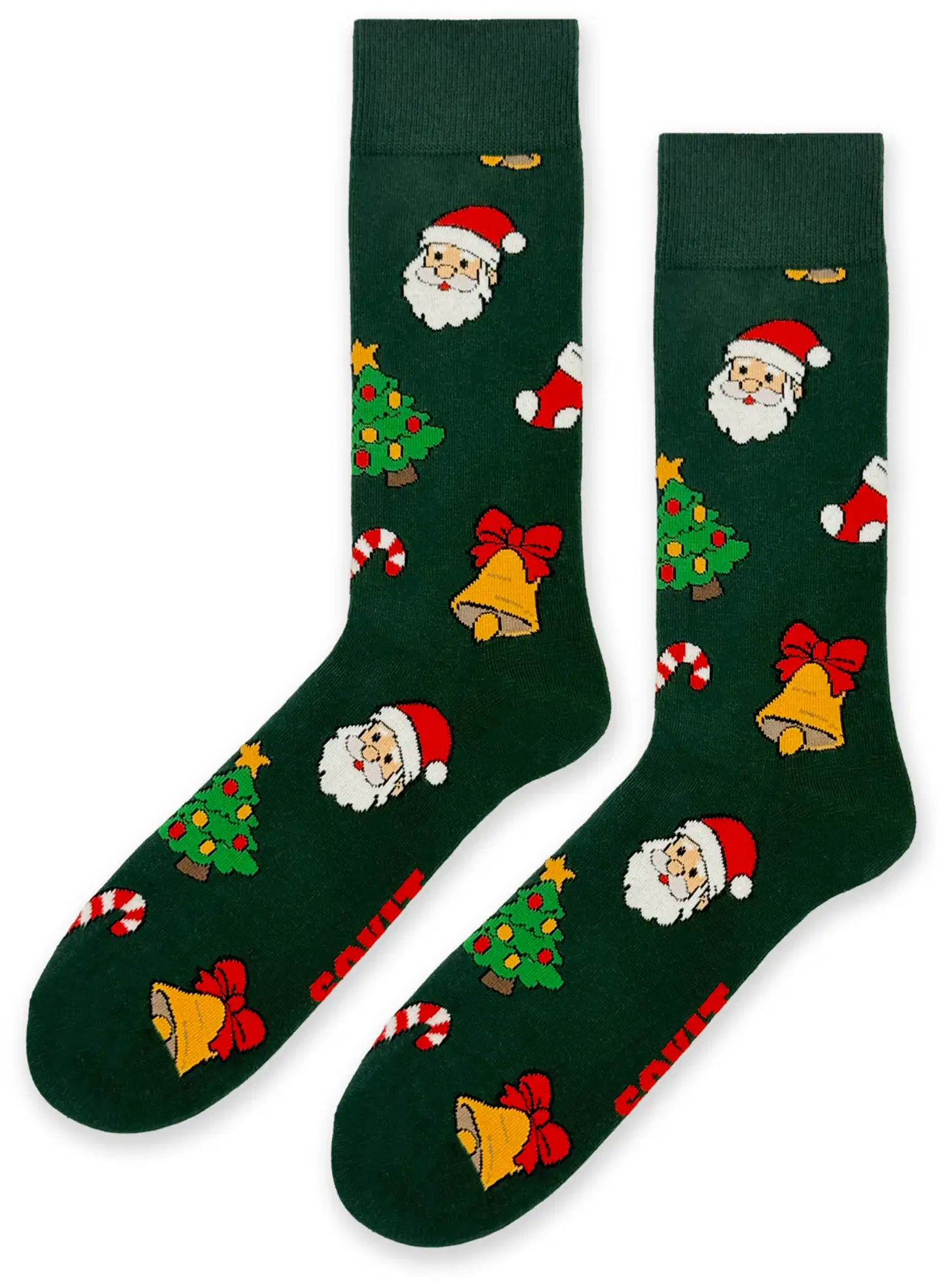 Sokit unisex sukat joulusesonki vihreä 41-46