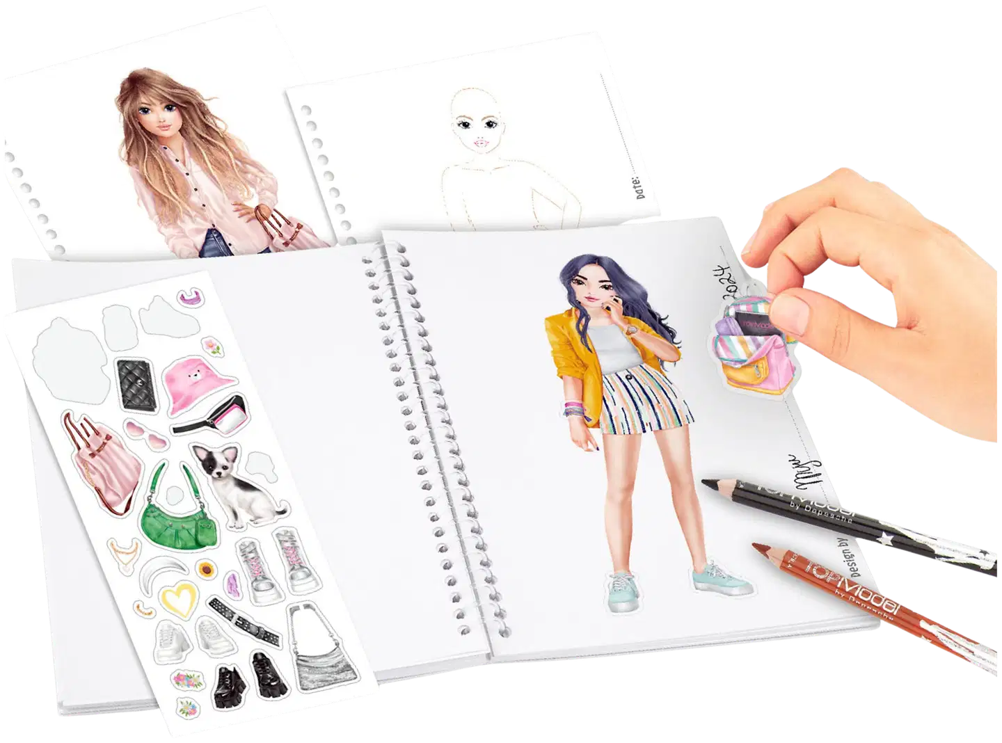 TOPModel taskuvärityskirja, Miju & Christy - 4