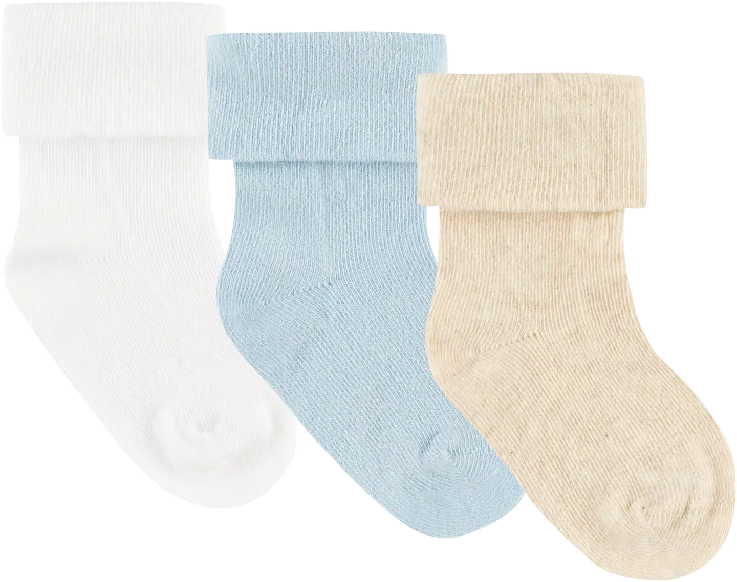 House vauvojen nilkkasukat 3-pack - l.blue,white beige