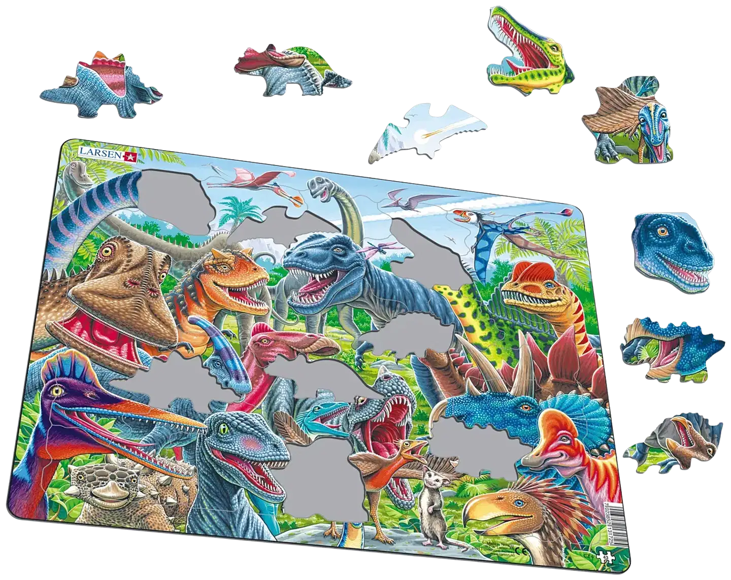 Larsen Maxi Palapeli Iloiset dinosaurukset 43 palaa - 2