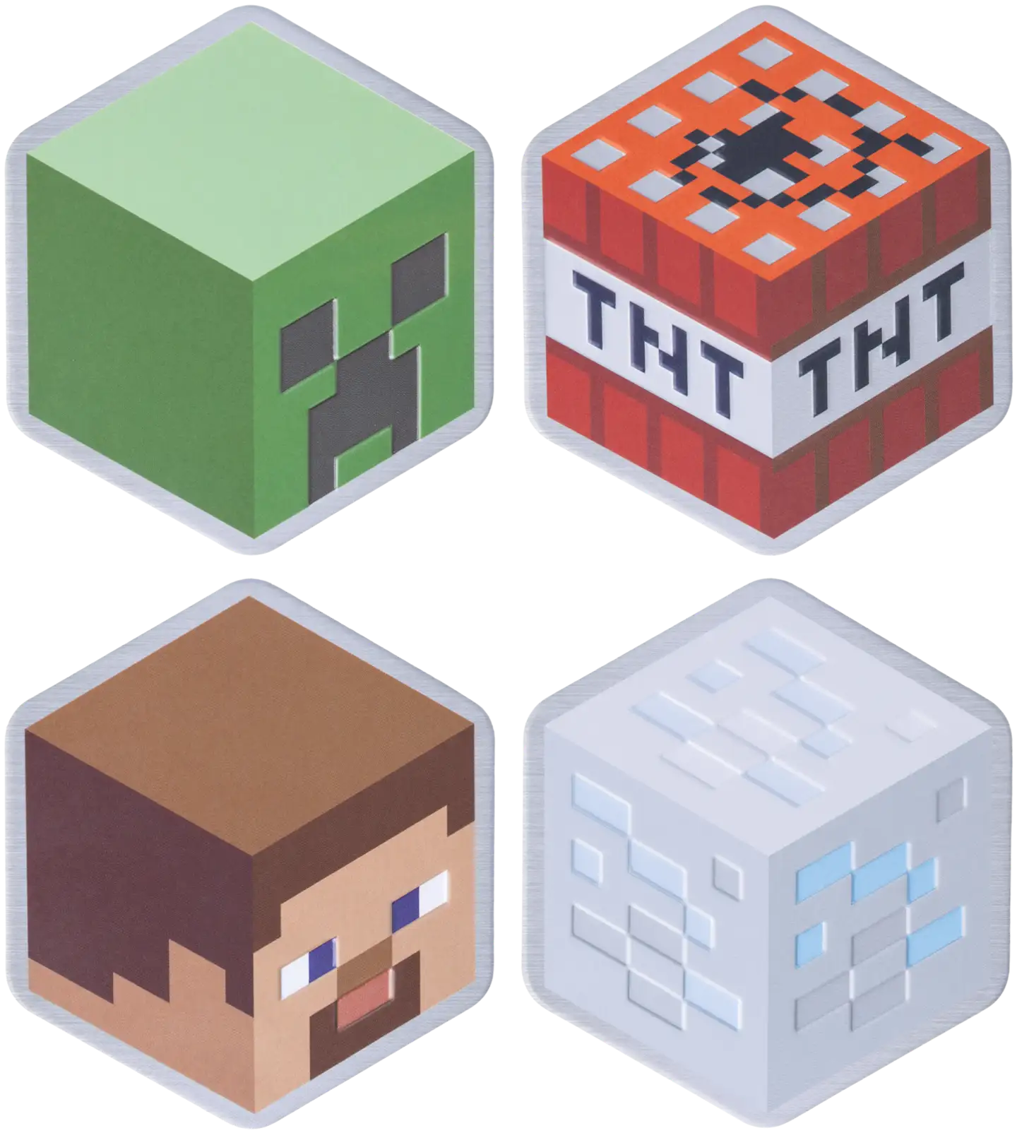 Paladone Lasinaluset Minecraft 4kpl - 1