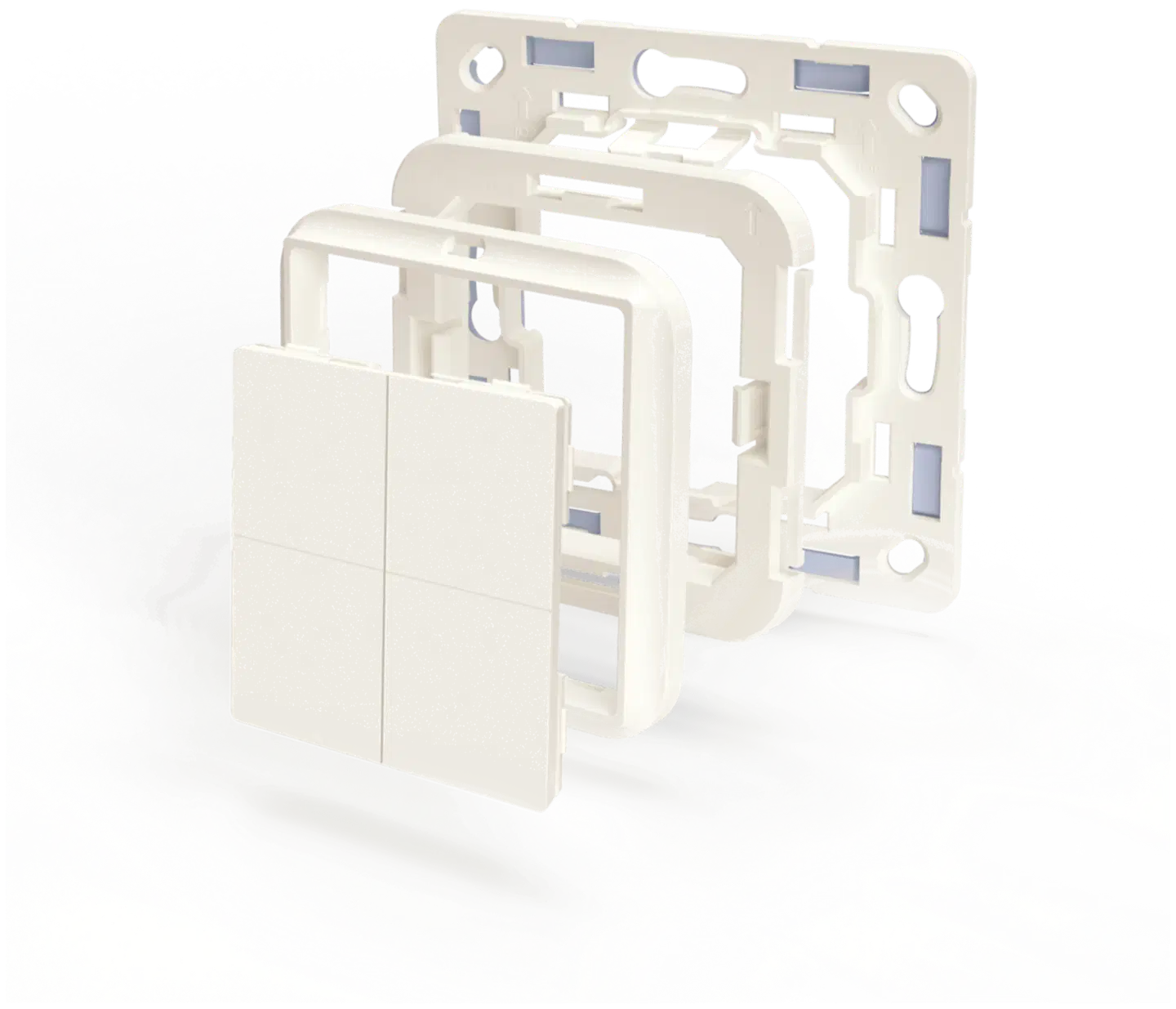 Shelly BLU Seinäkytkin 4 ZB valkoinen - 3