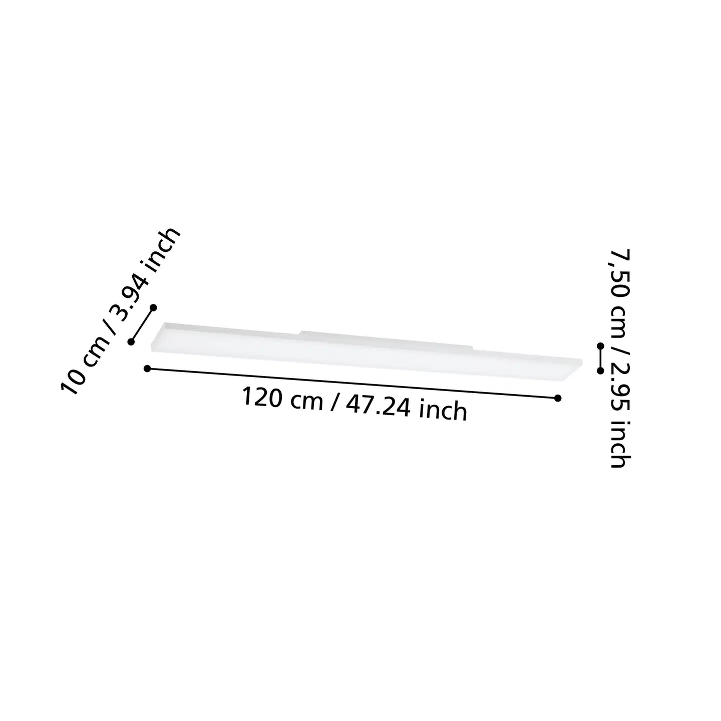 EGLO LED-paneeli connect.z Turcona-Z led 10x120cm 34,2W valkoinen - 5