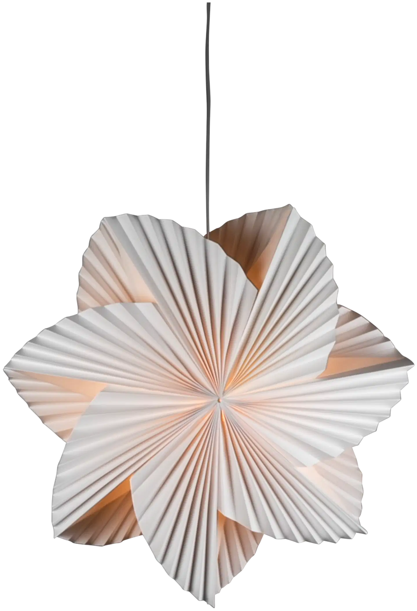 Konstsmide Paperitähti 5948-200, Hyrrä  60Cm Valkoinen, E14 sis. johtosarjan - 1