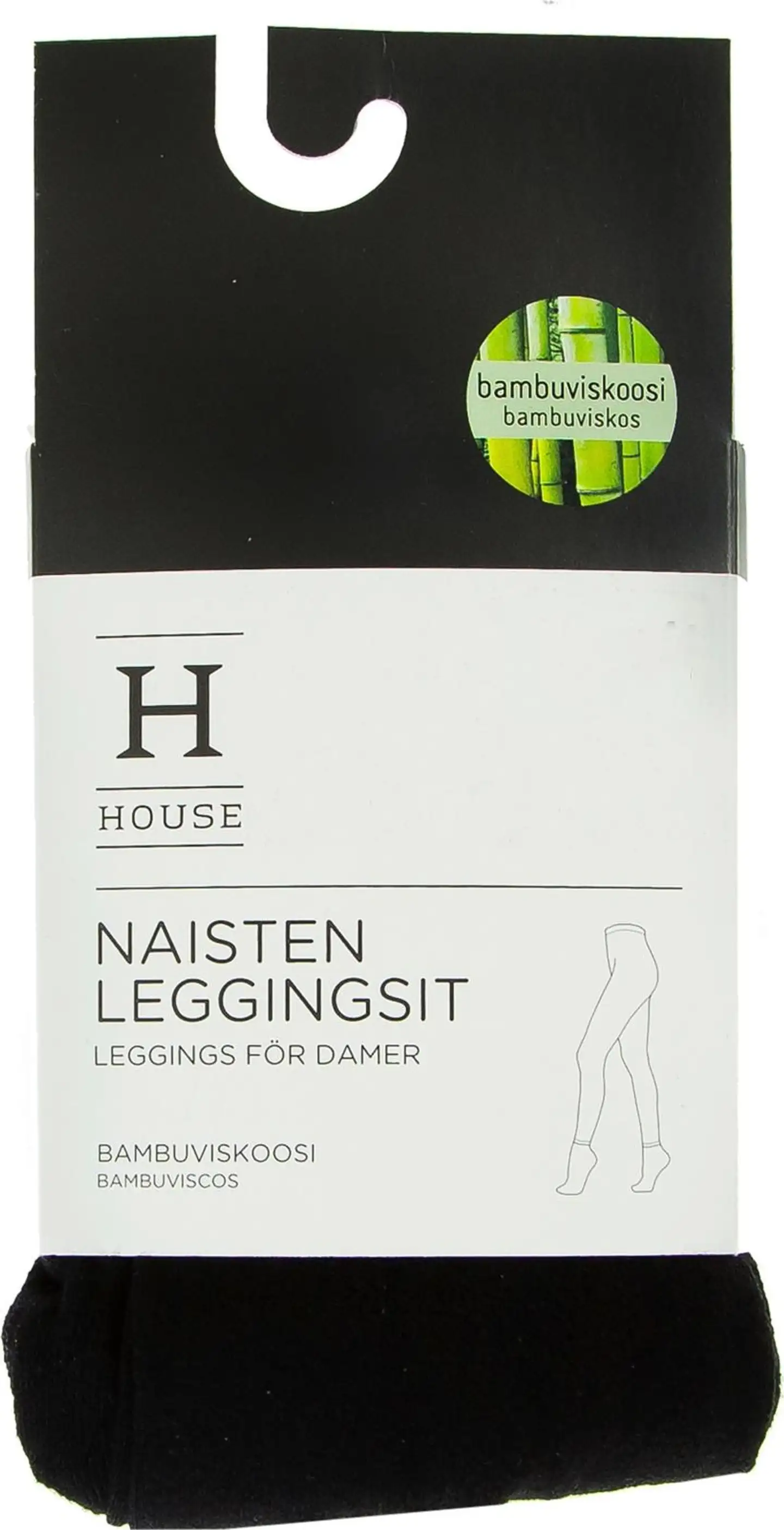 House naisten leggingsit 117-1887 - MUSTA