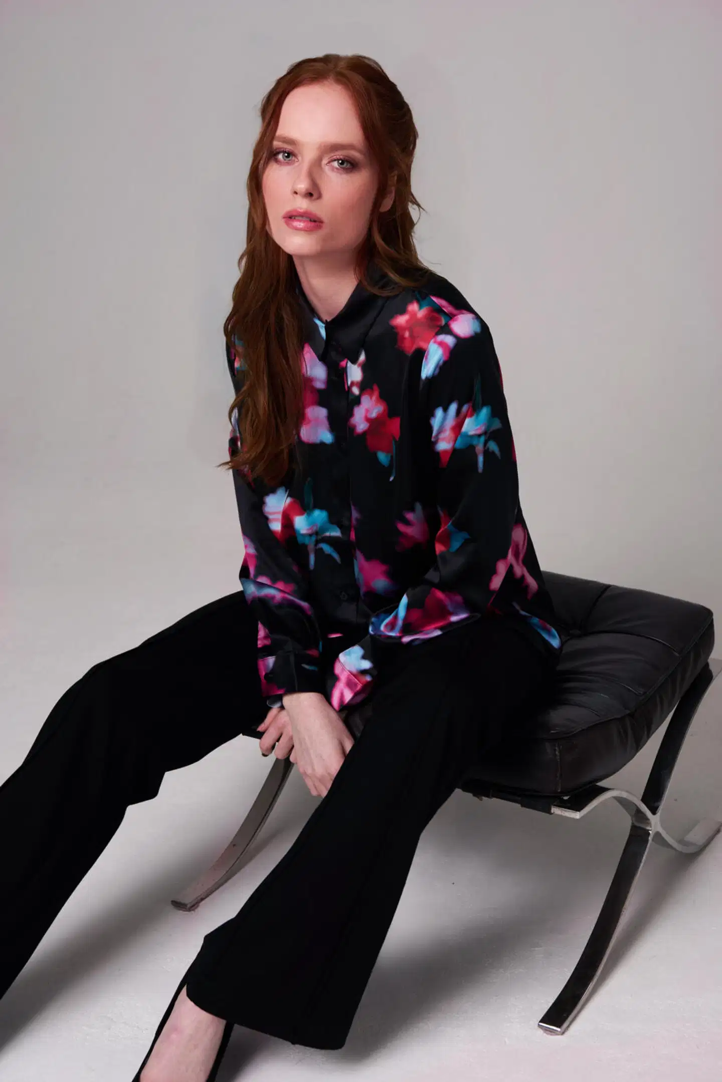 London Fog naisten satiinipusero 228L260303 - Multicolor - 8