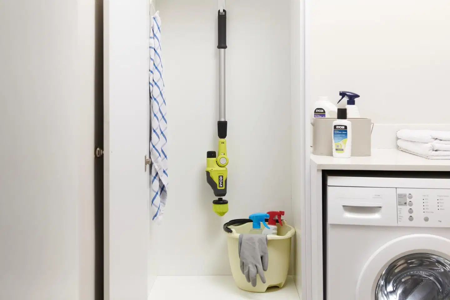 Ryobi 4V pesuharja teleskooppivarrella RTS4-120G - 9