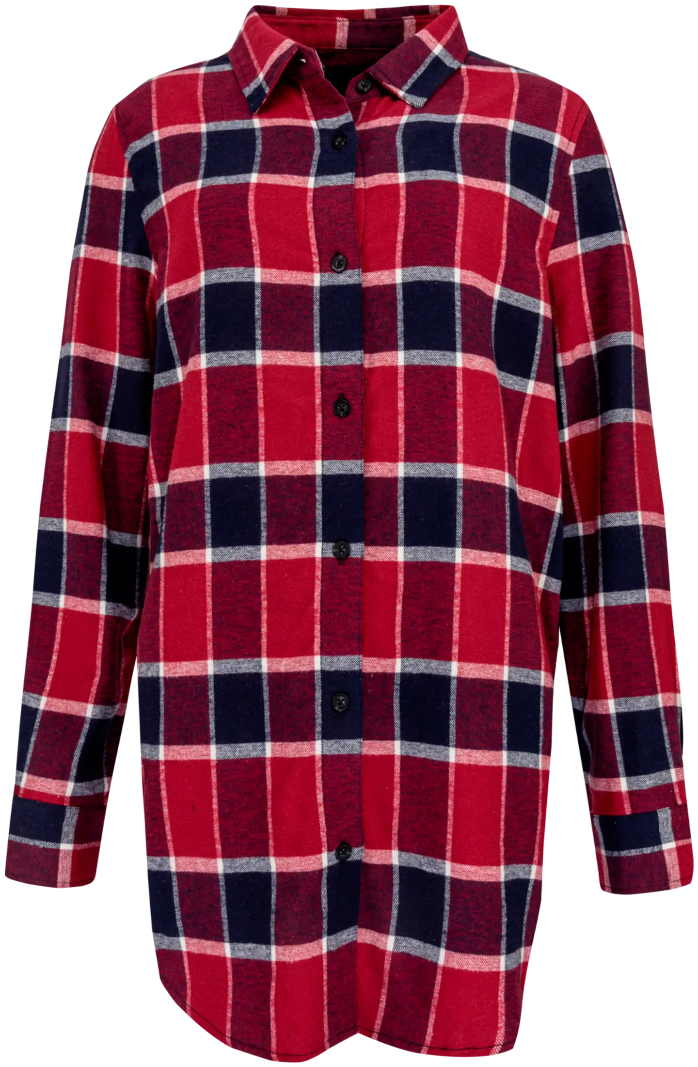 House naisten flanellipaita 228H402434 - red blue check - 1