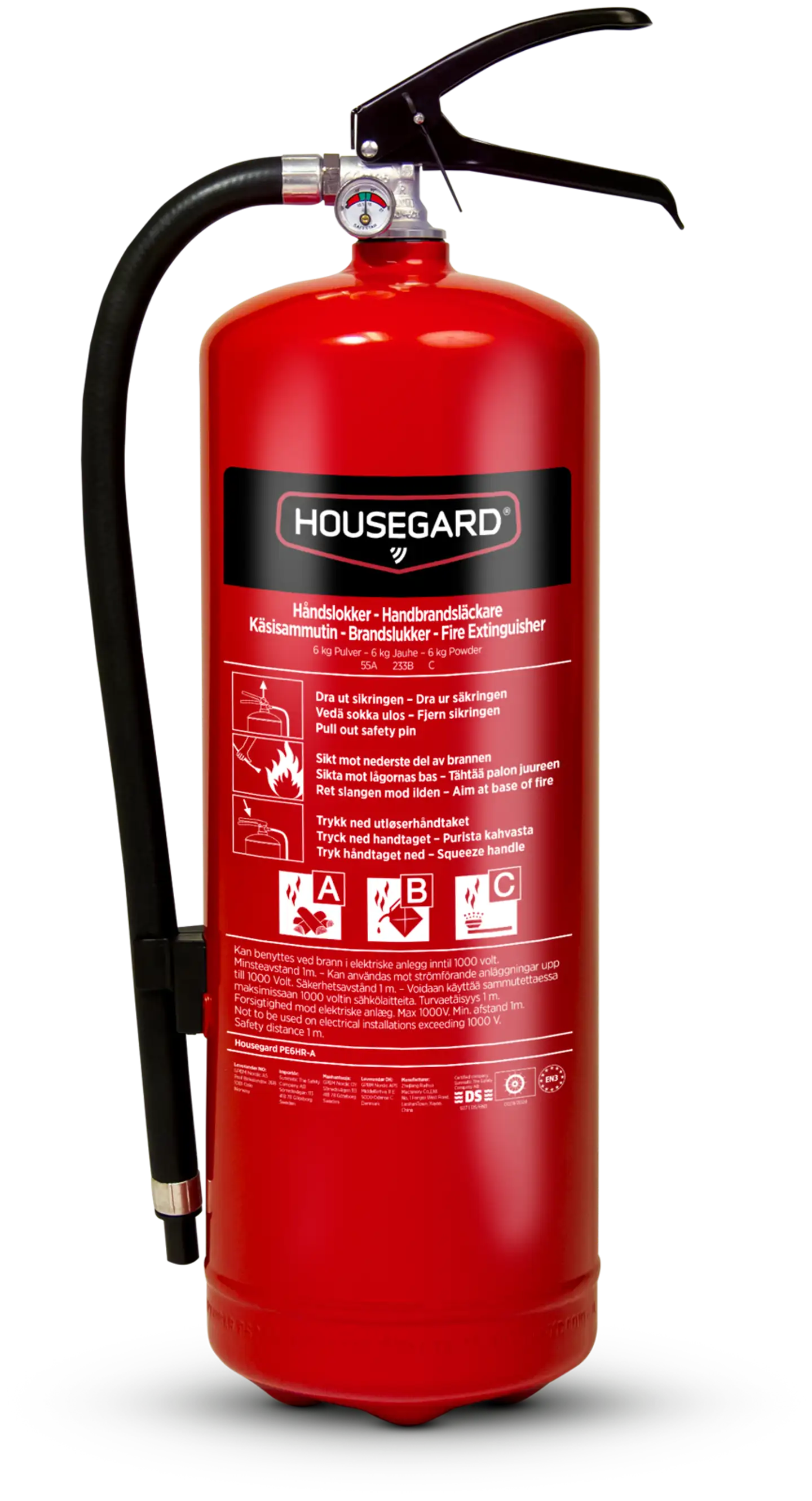 Housegard jauhesammutin 6 kg PE6HR-A