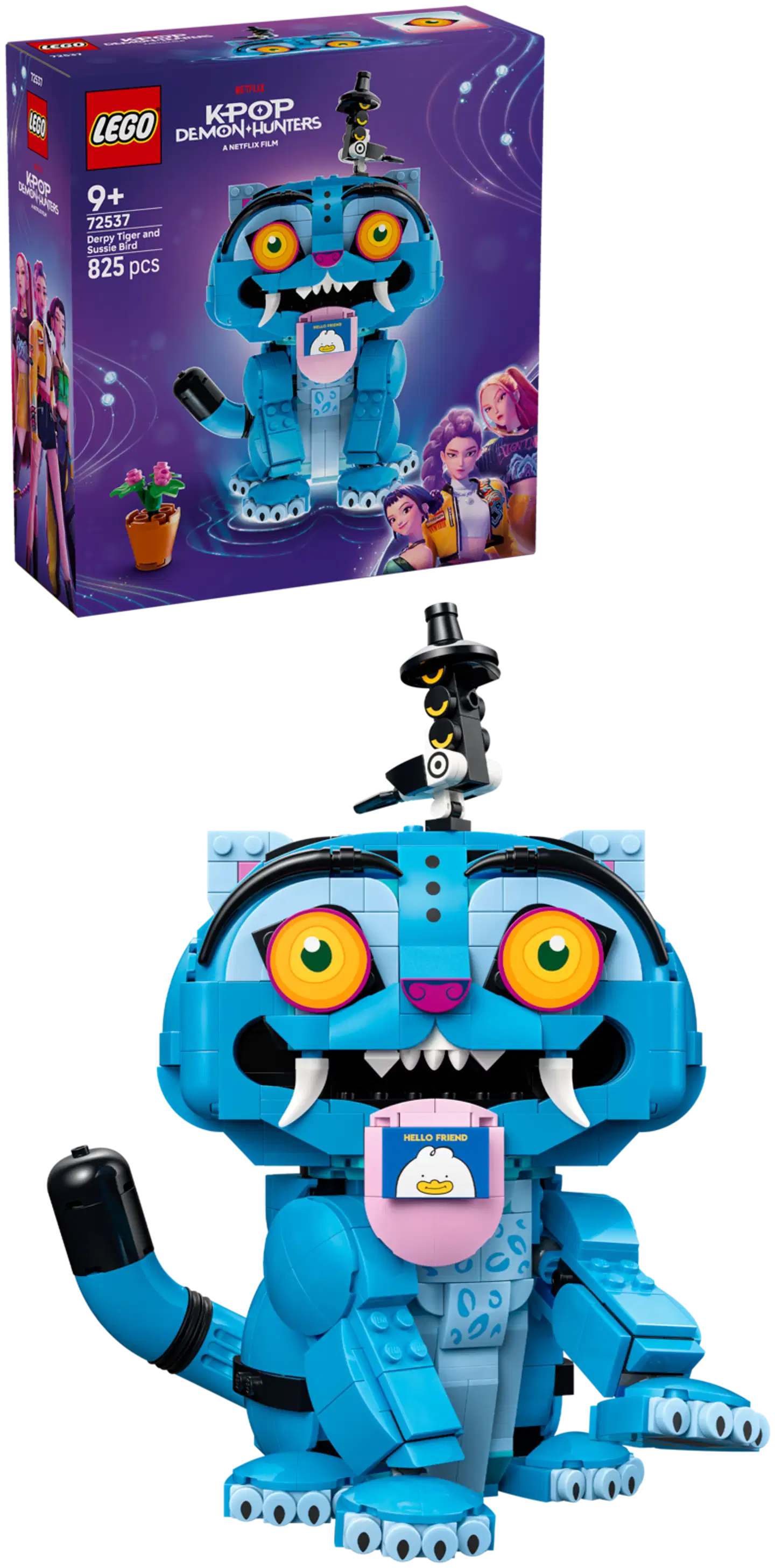 LEGO® KPop Demon Hunters 72537 Derpy-tiikeri ja Sussie-lintu - 1