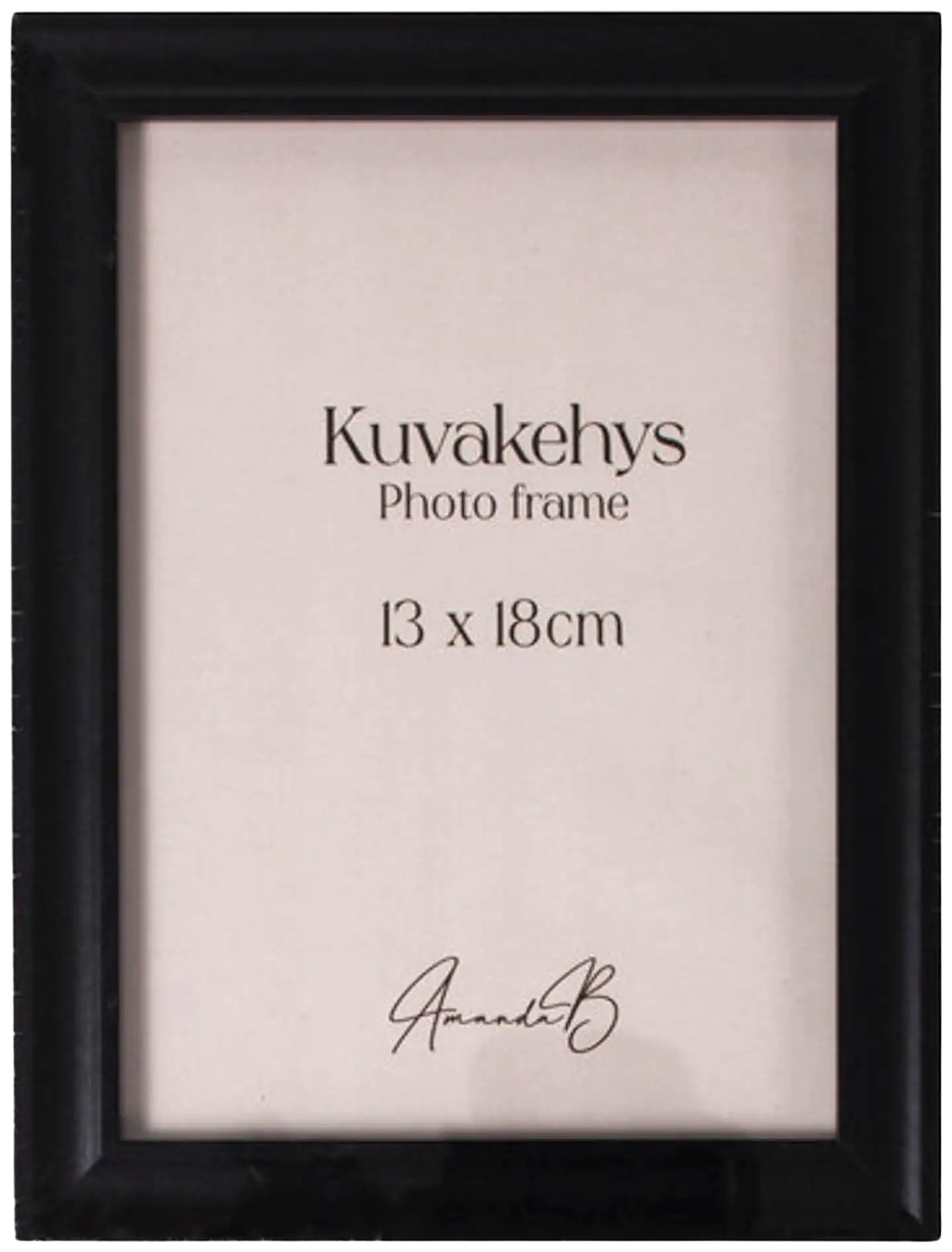 AmandaB Valokuvakehys 13x18cm, musta