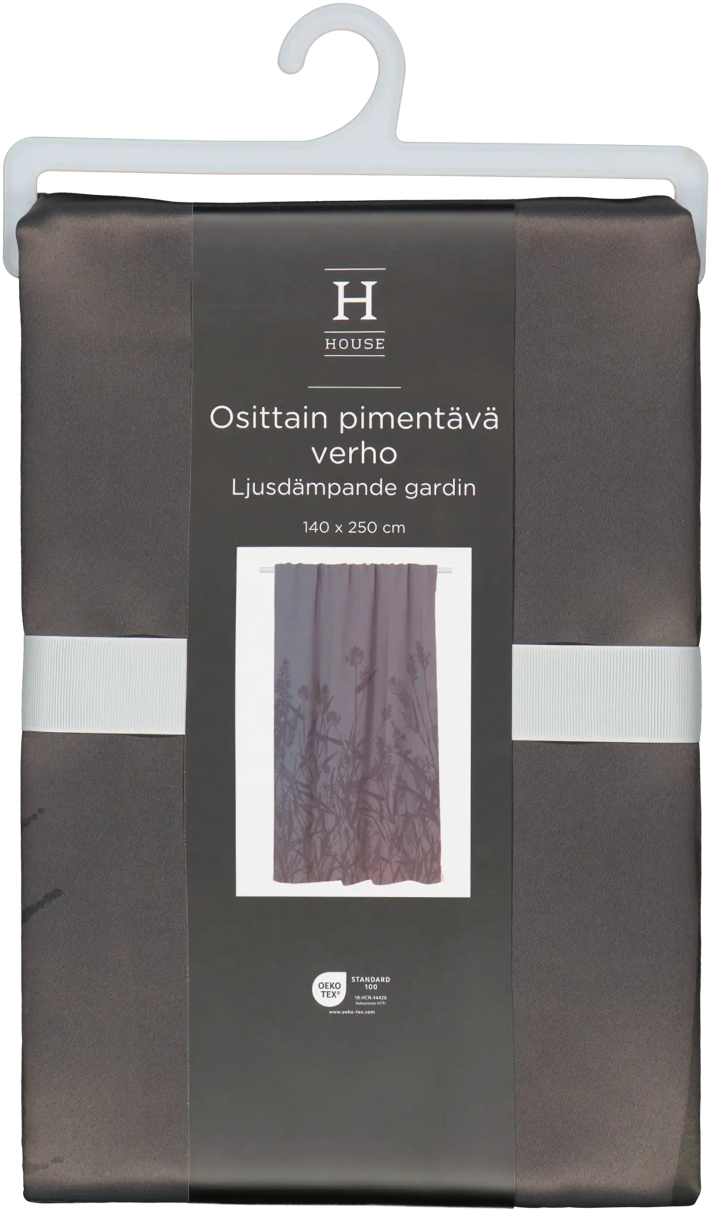 House pimentävä verho Marli-Mavis 140x250 cm harmaa - 2