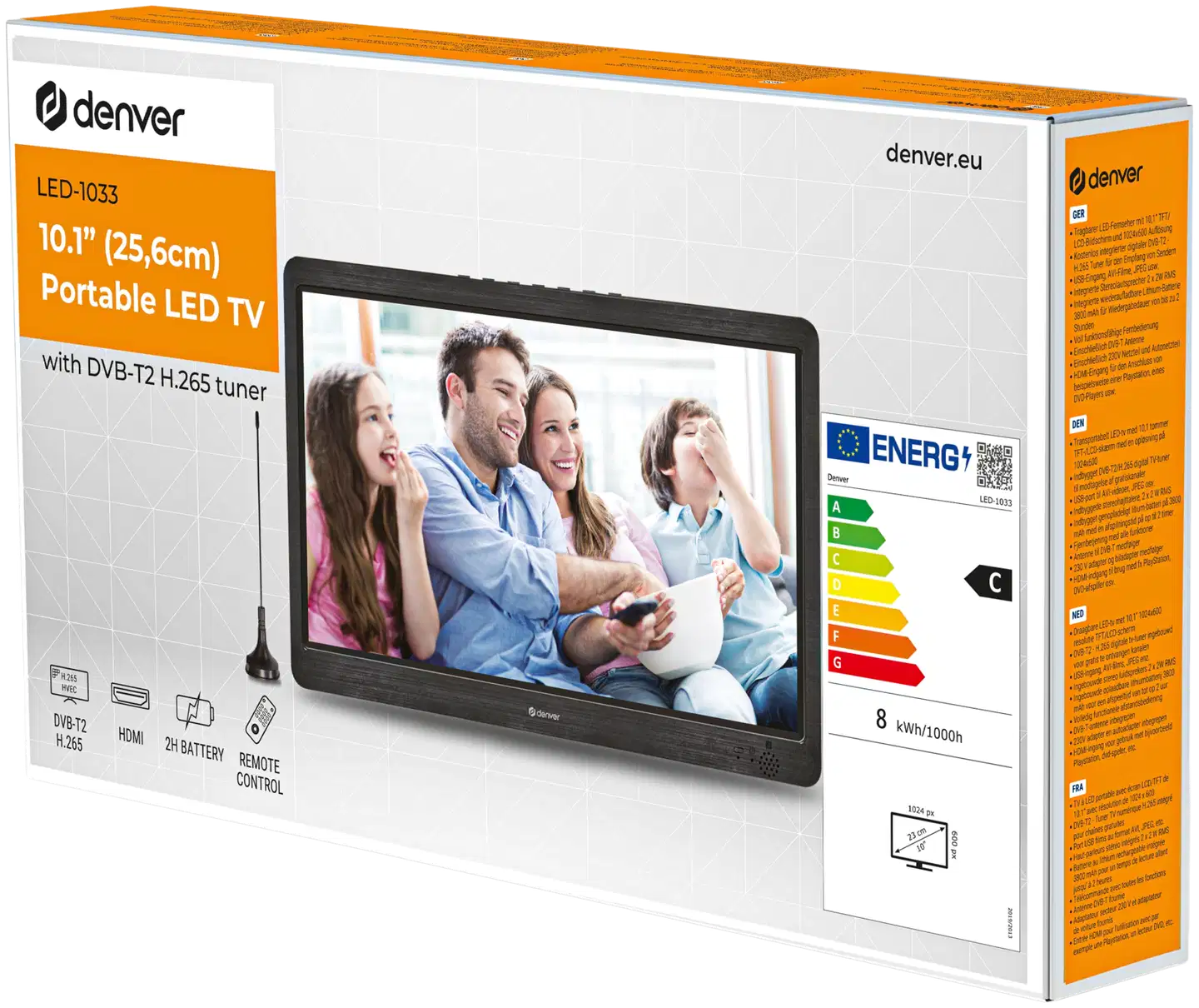 Denver 10" LED TV akulla LED-1033 - 3