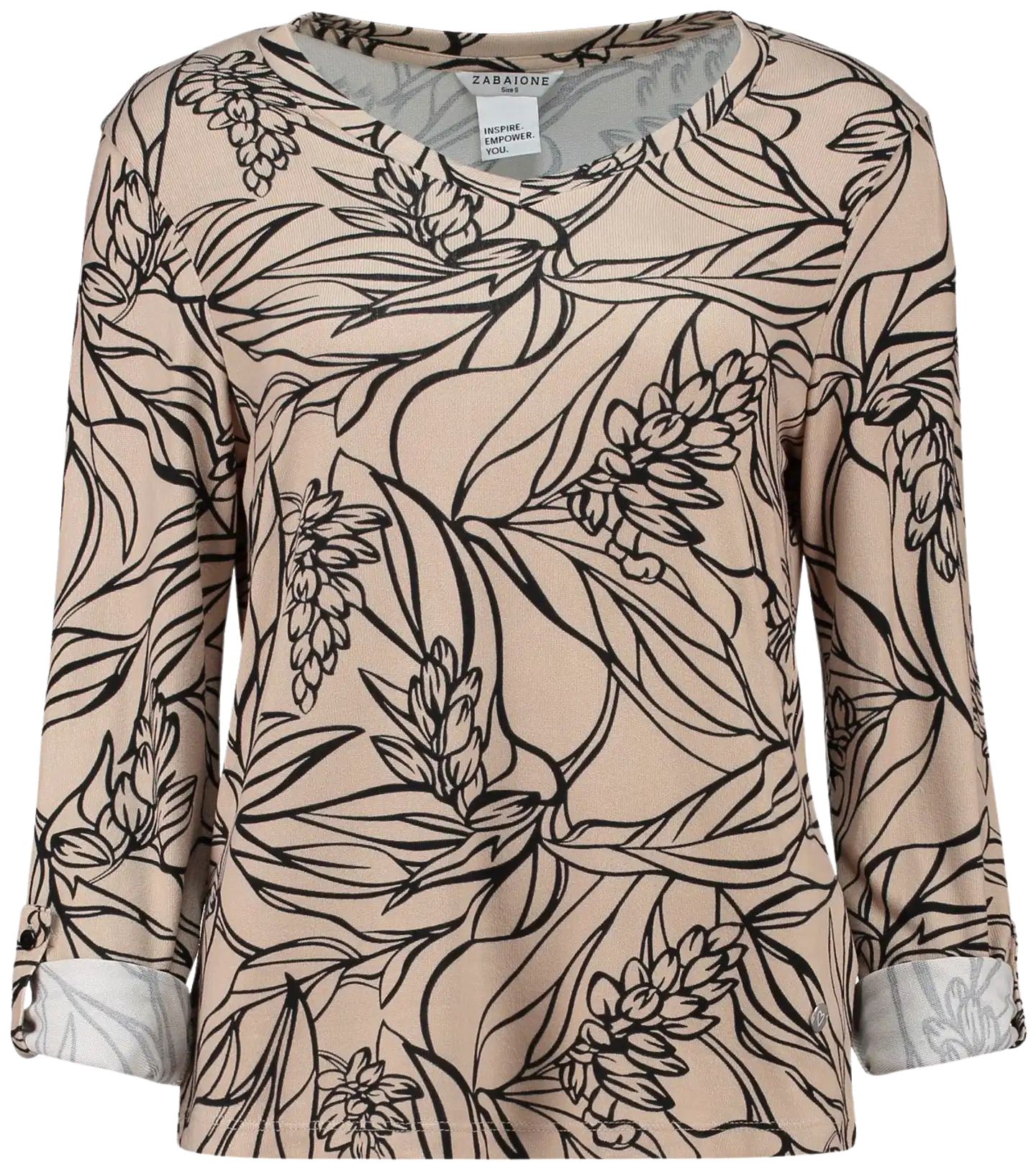 Zabaione naisten paitis Al44ina - D2910 black beige - 1