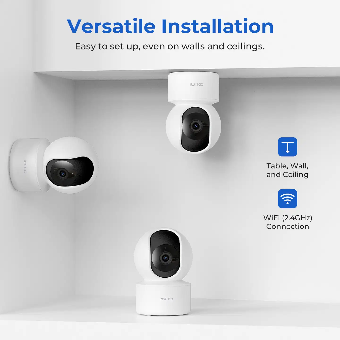 Imilab C21 2.5K WiFi -valvontakamera sisäkäyttöön CMSXJ56B - 10