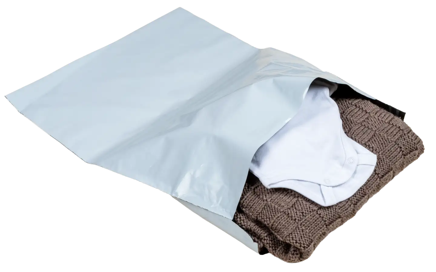 Luontevat postituspussi 350x450 mm valkoinen tarrasuljenta 10 kpl - 3