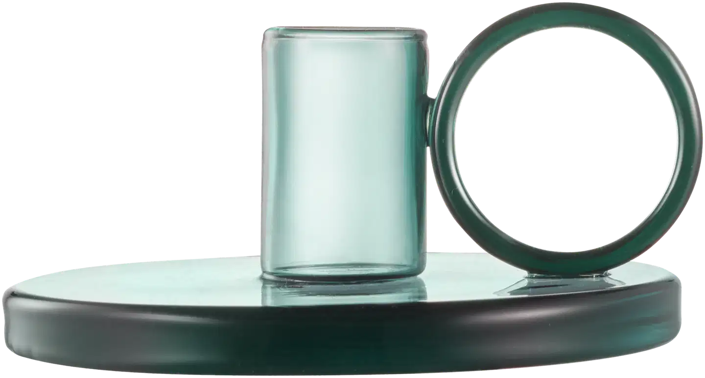 Muurla kynttilänjalka Loop sinivihreä 5,5cm - 2