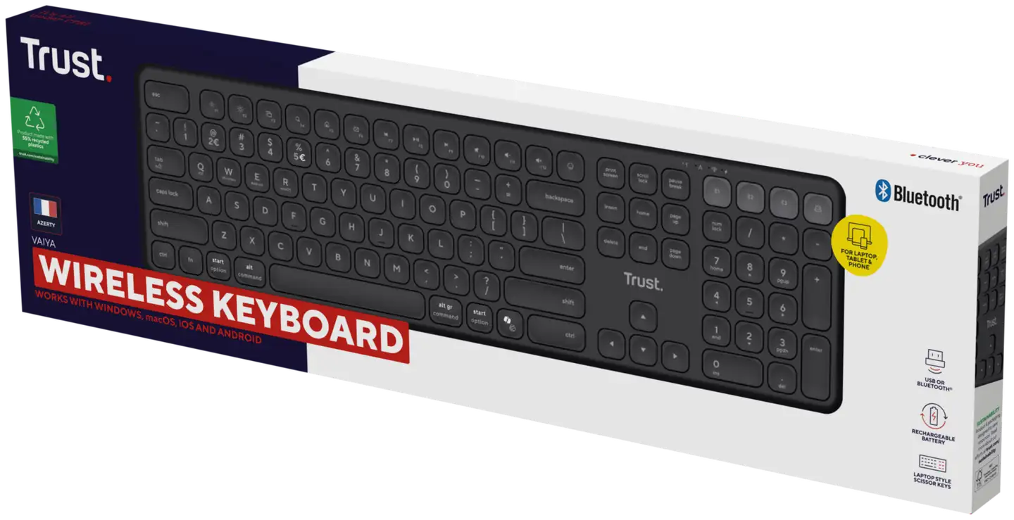 Trust Vaiya langaton näppäimistö - 5