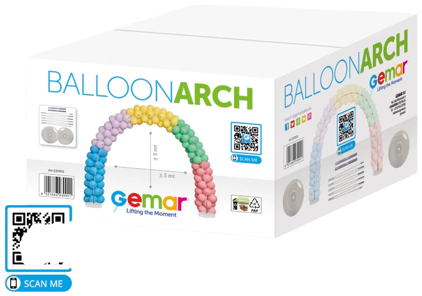 Ilmapallokaaren valmistamisene runko 3 m - 2