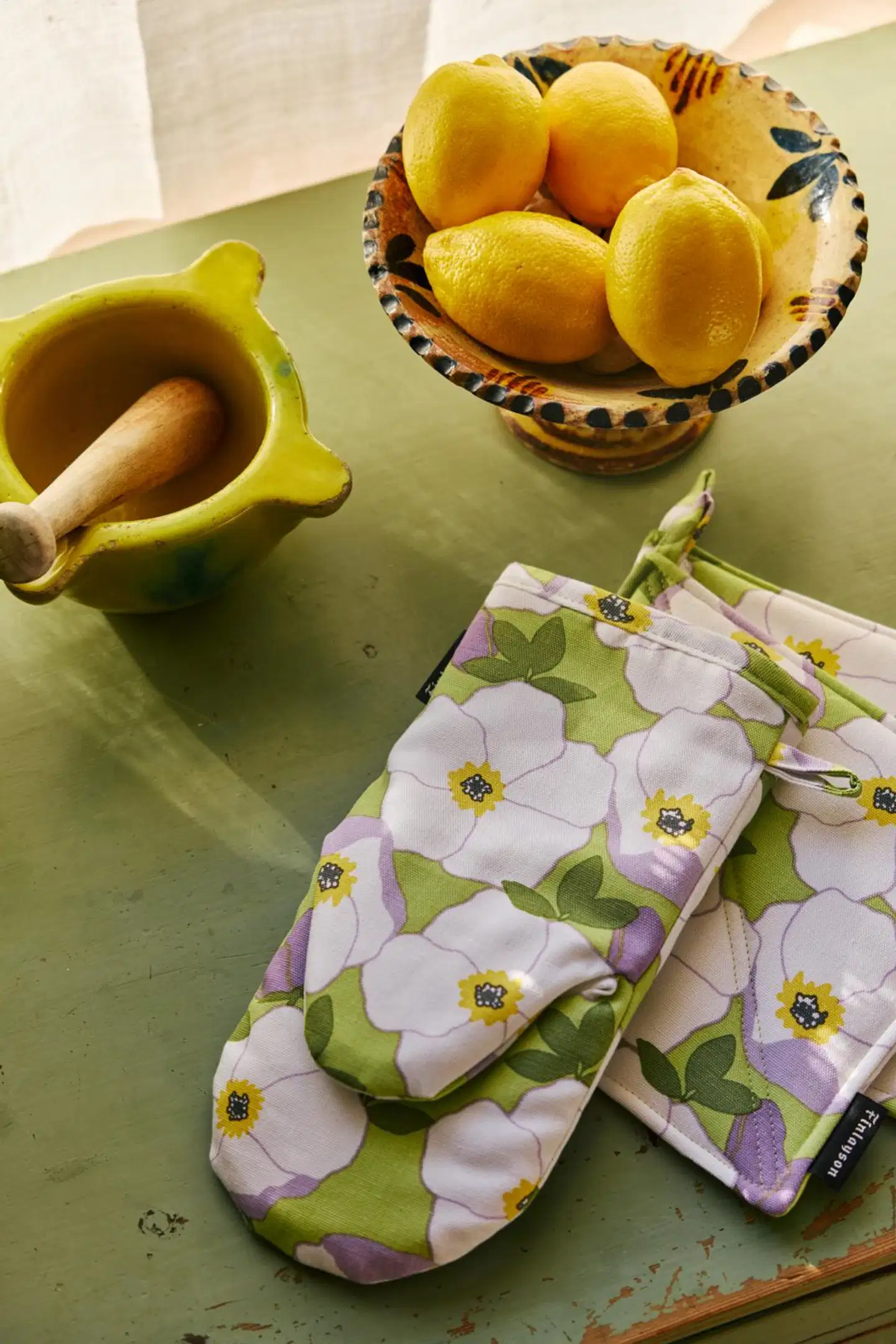 Finlayson patalappu Ruusa v.vihr/v.lila 2kpl 22x22 - 3