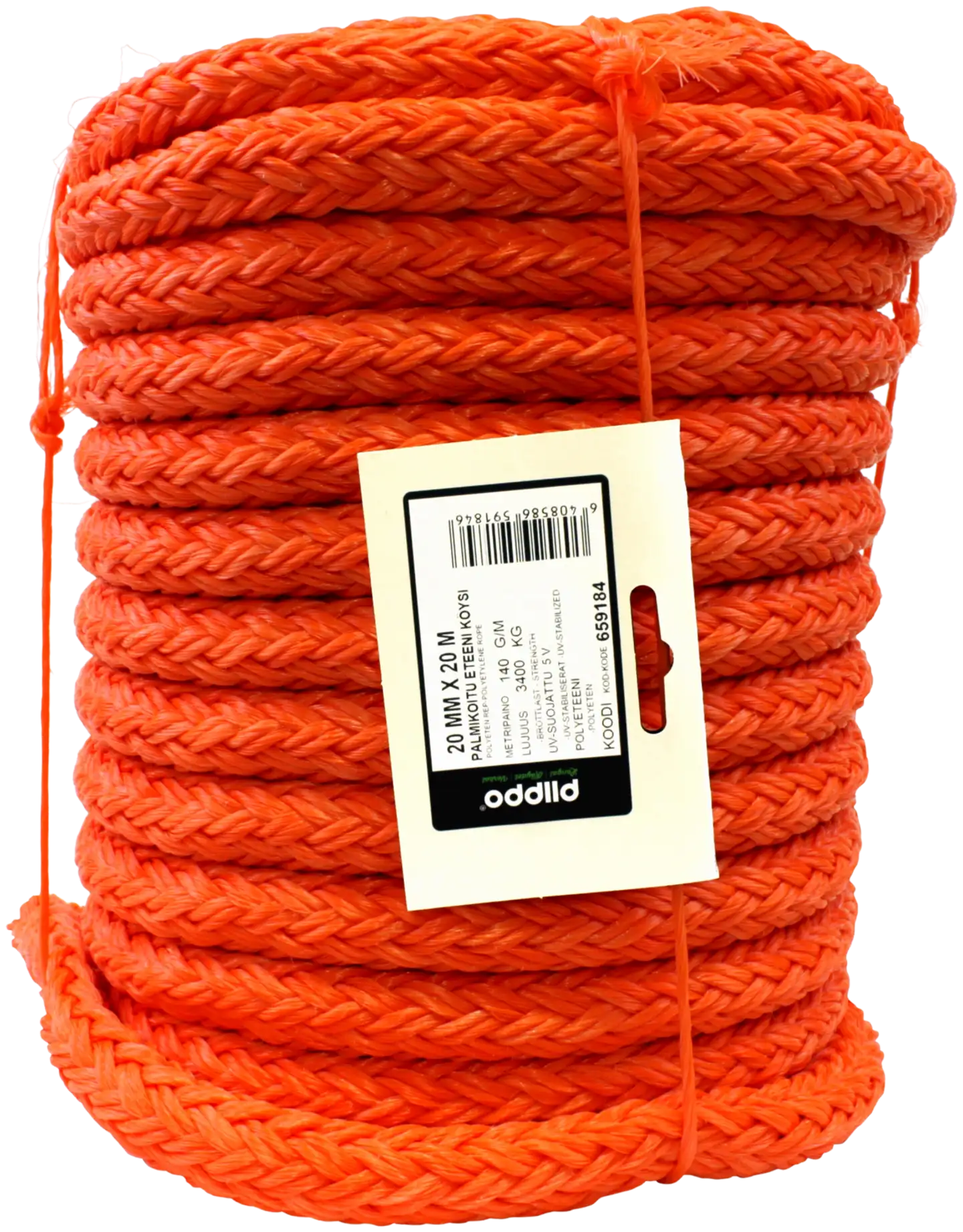 Piippo palmikoitu polyeteeni 20mm x 20m kieppi - 1