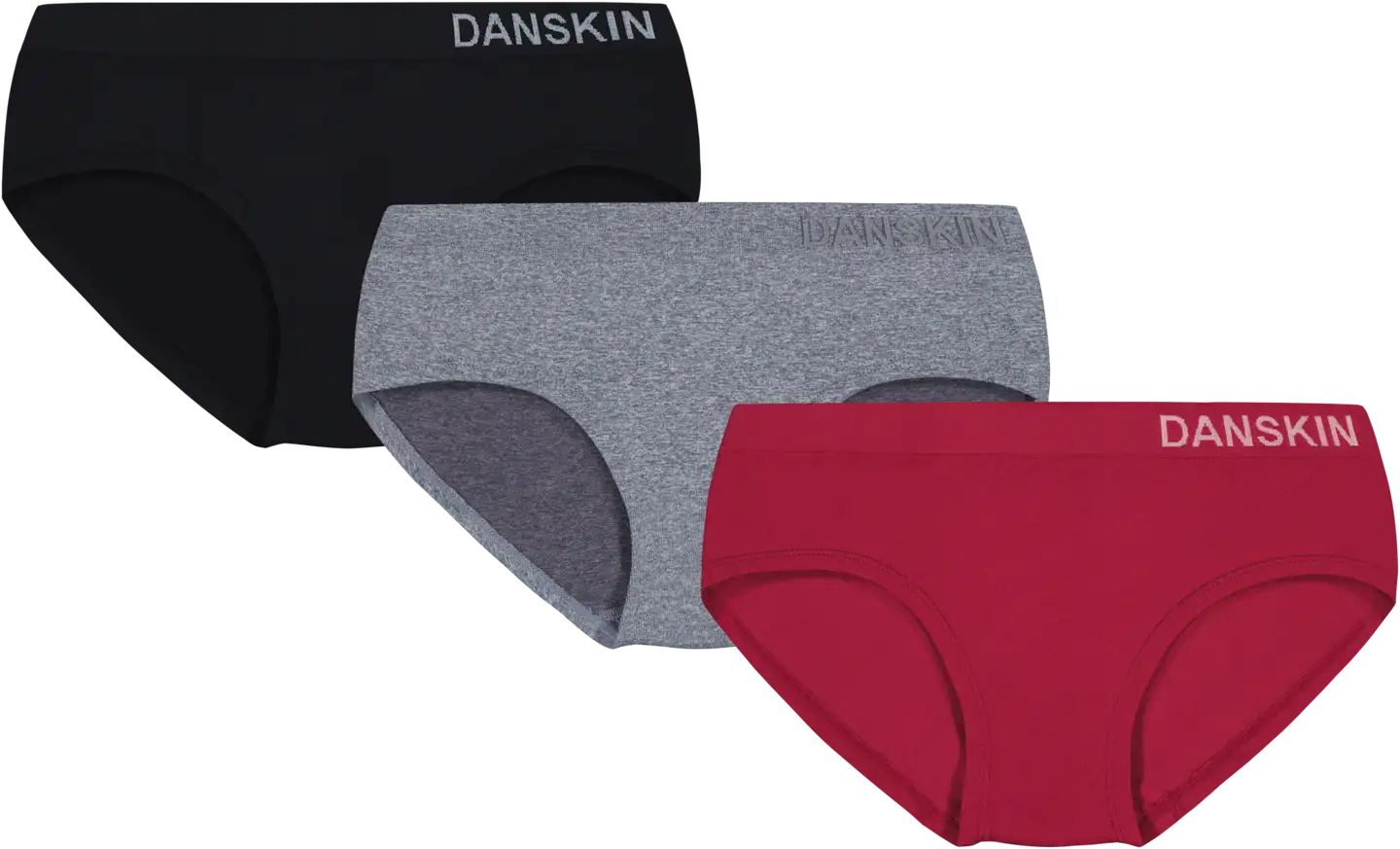 Danskin naisten hipster-alushousut 210D332446 3-pack - Multicolor - 1