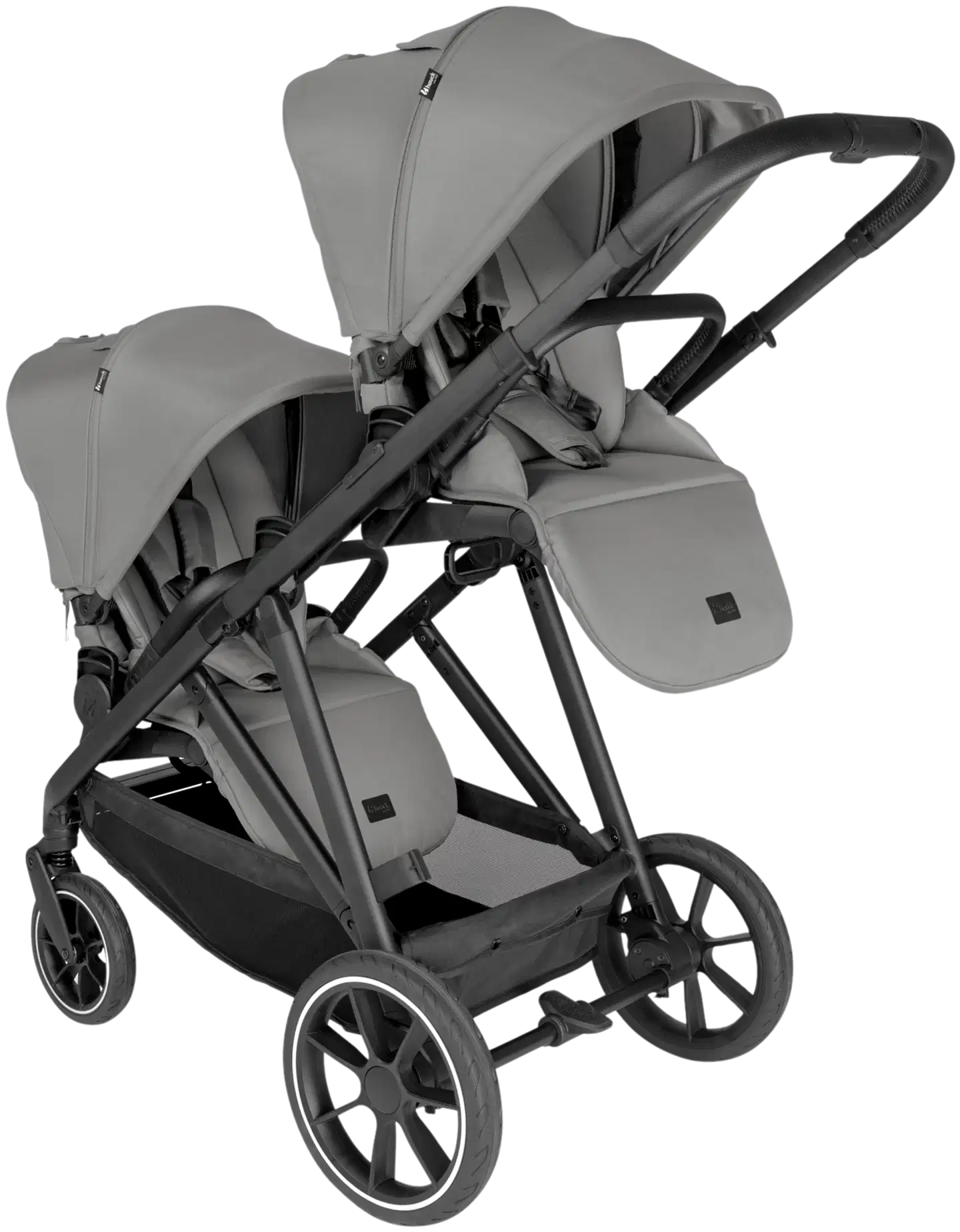 Hauck rattaat Grow N Care Twin set tummanharmaa - 2