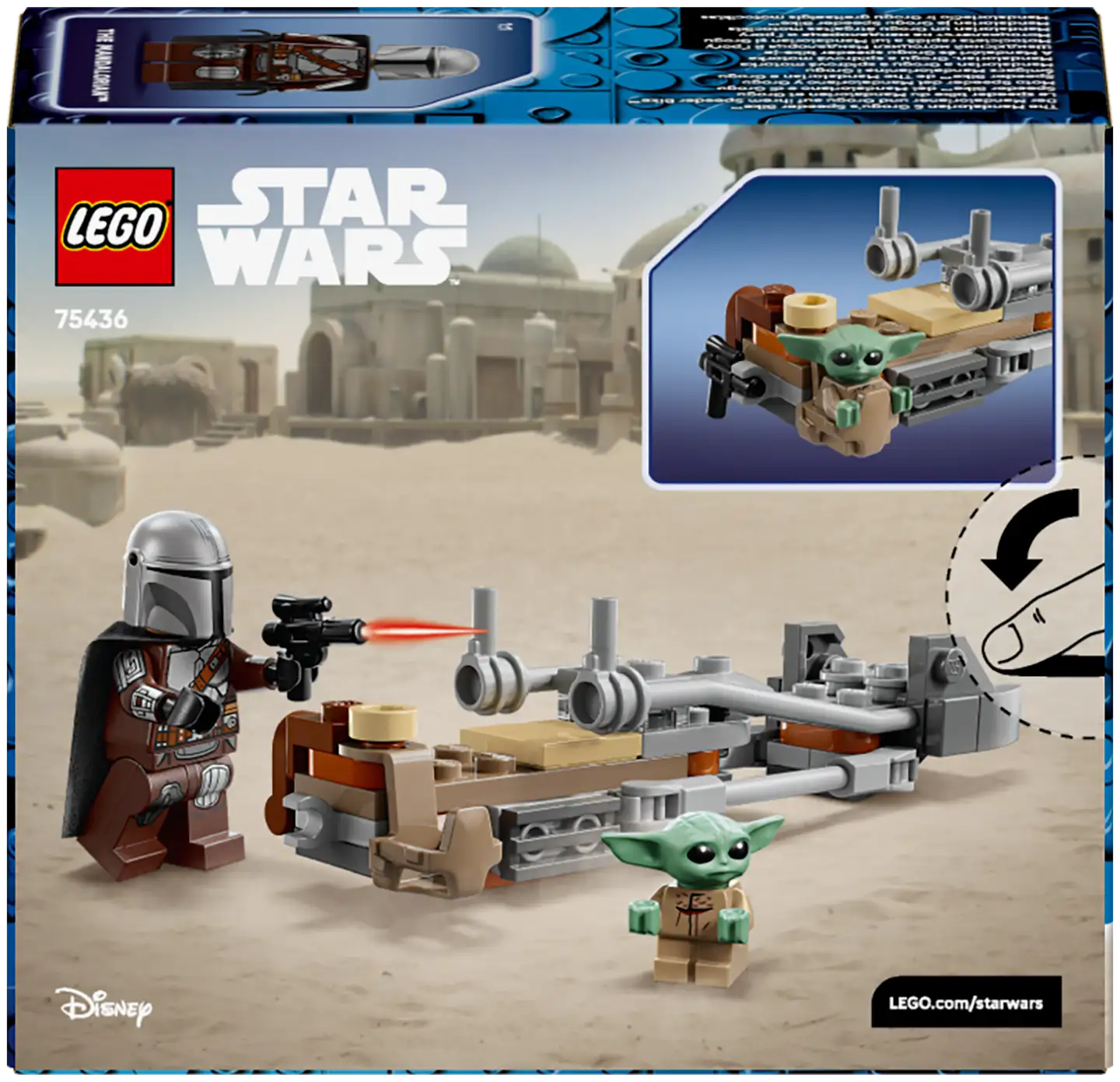 LEGO® Star Wars TM 75436 Mandalorialaisen ja Grogun kiituripyörä - 7