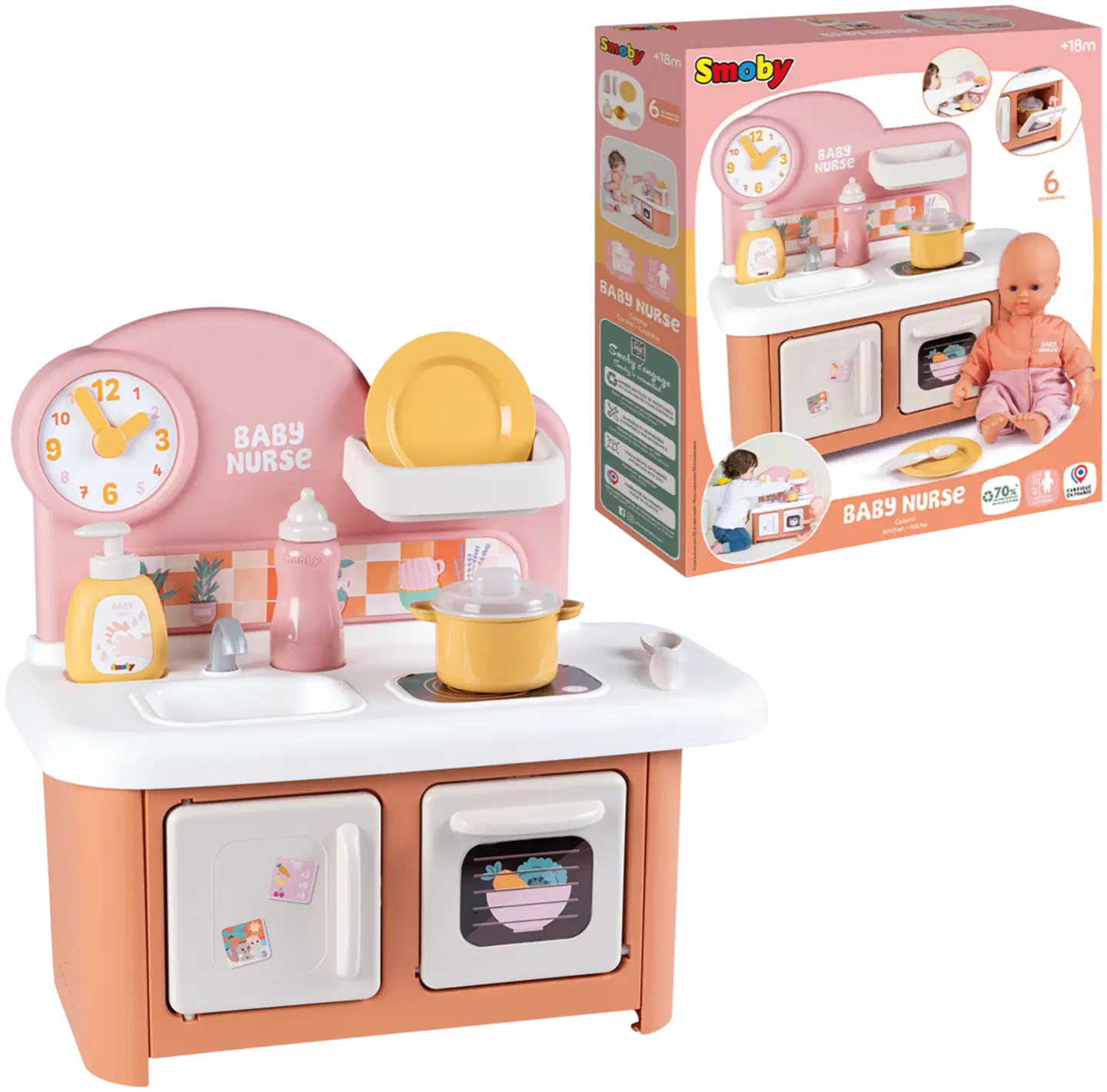 Smoby  Baby Nurse leikkikeittiö nukkeleikkeihin - 1