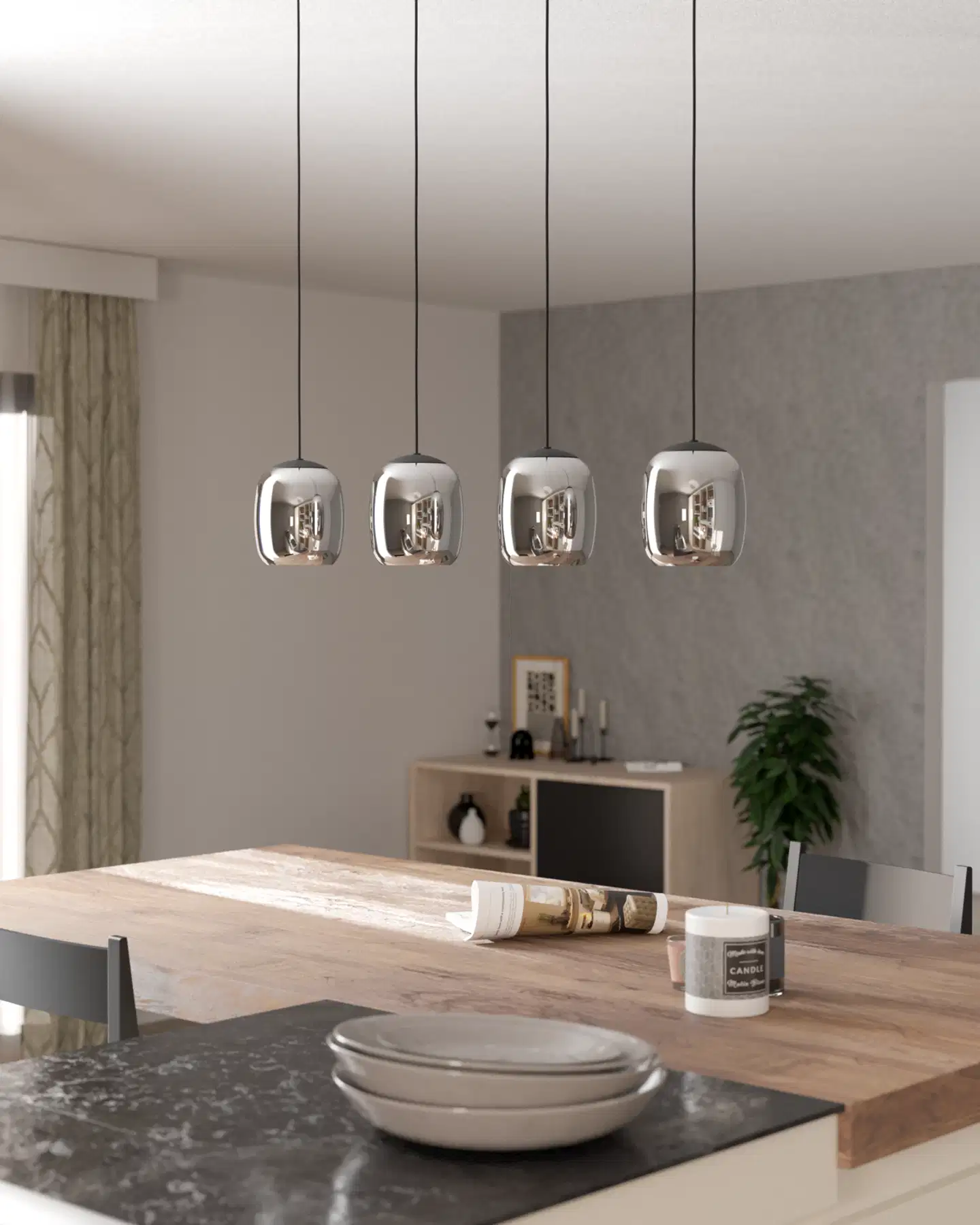 EGLO riippuvalaisin 4-os. Ciampino E27 musta - 7