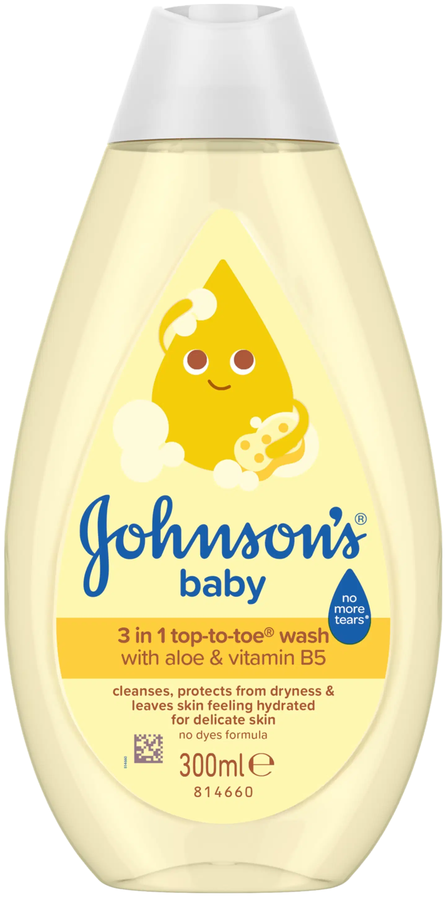 Johnson's® baby 3 in 1 Top-to-Toe® pesuneste 300 ml