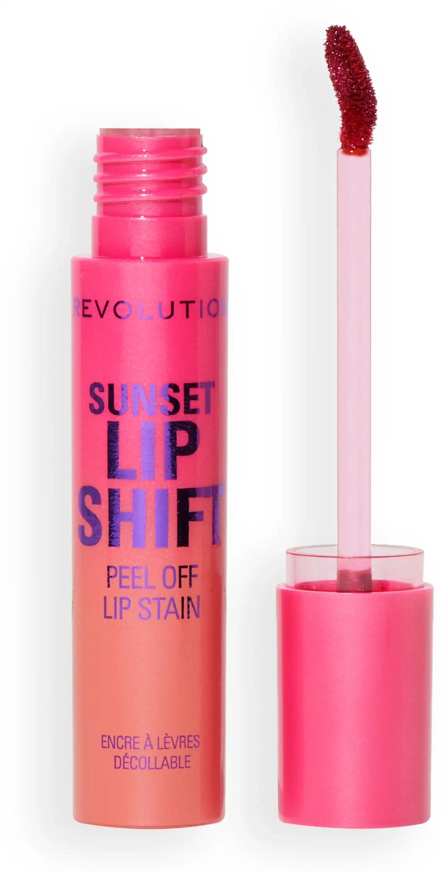 Revolution sunset lip shift kevyesti kuoriva ja hoitava huulivoide 4g sunset  pink - 2