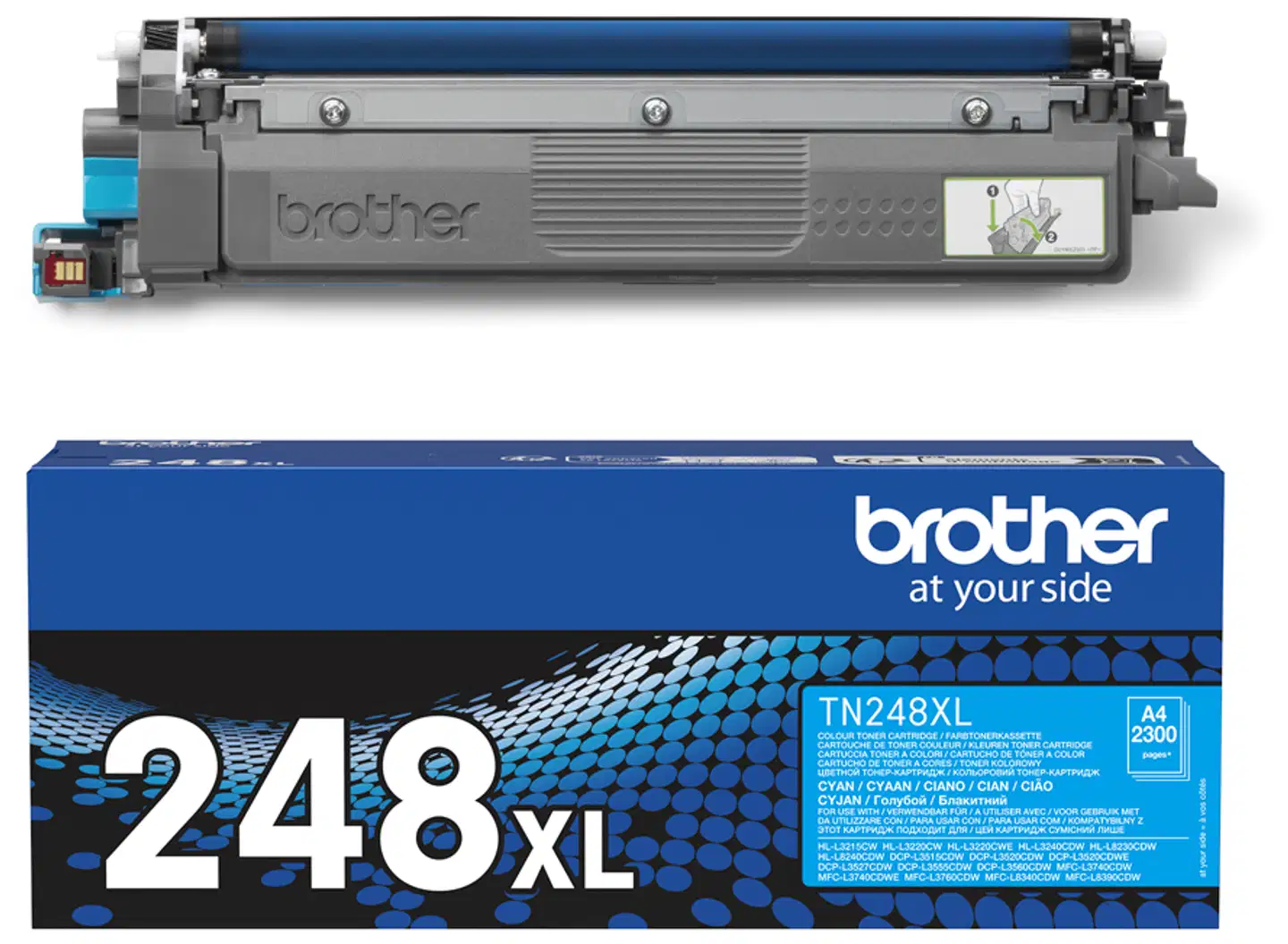 Brother laservärikasetti TN248XLC XL sininen - 5