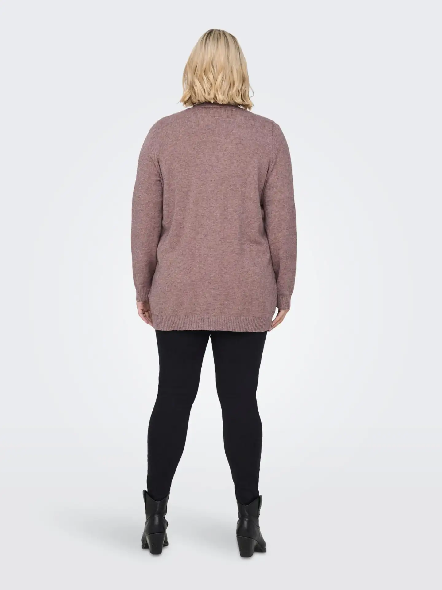 ONLY CARMAKOMA naisten neuletakki Caresly - Rose Brown - 4