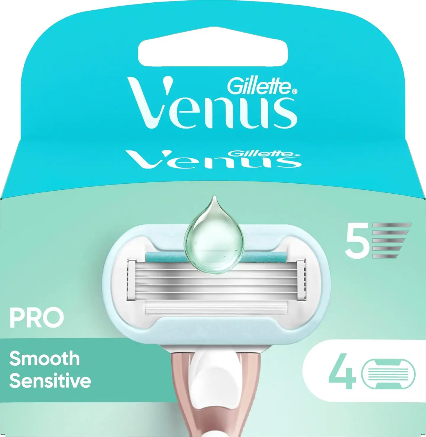 Gillette Venus Pro Smooth Sensitive 4kpl terä