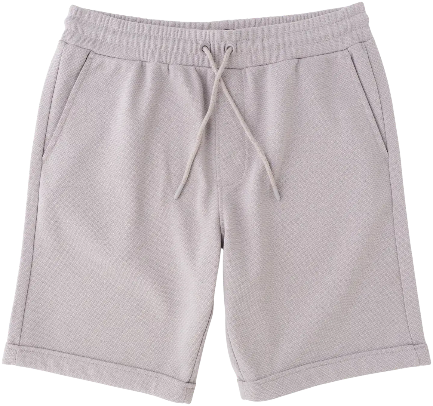TEX miesten pikeekankaiset joggershortsit I275371 - Titanium - 5