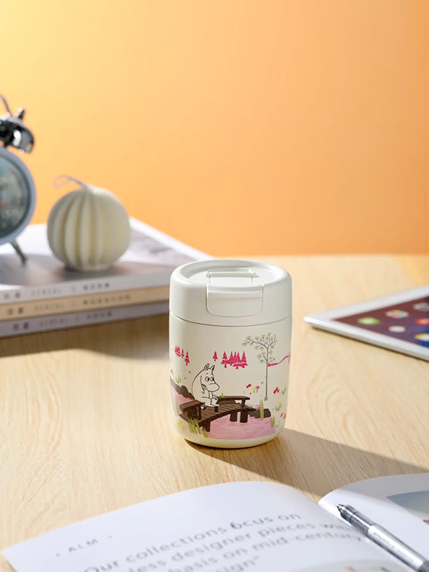 Muumi termosmuki 320 ml valko-pinkki - 4