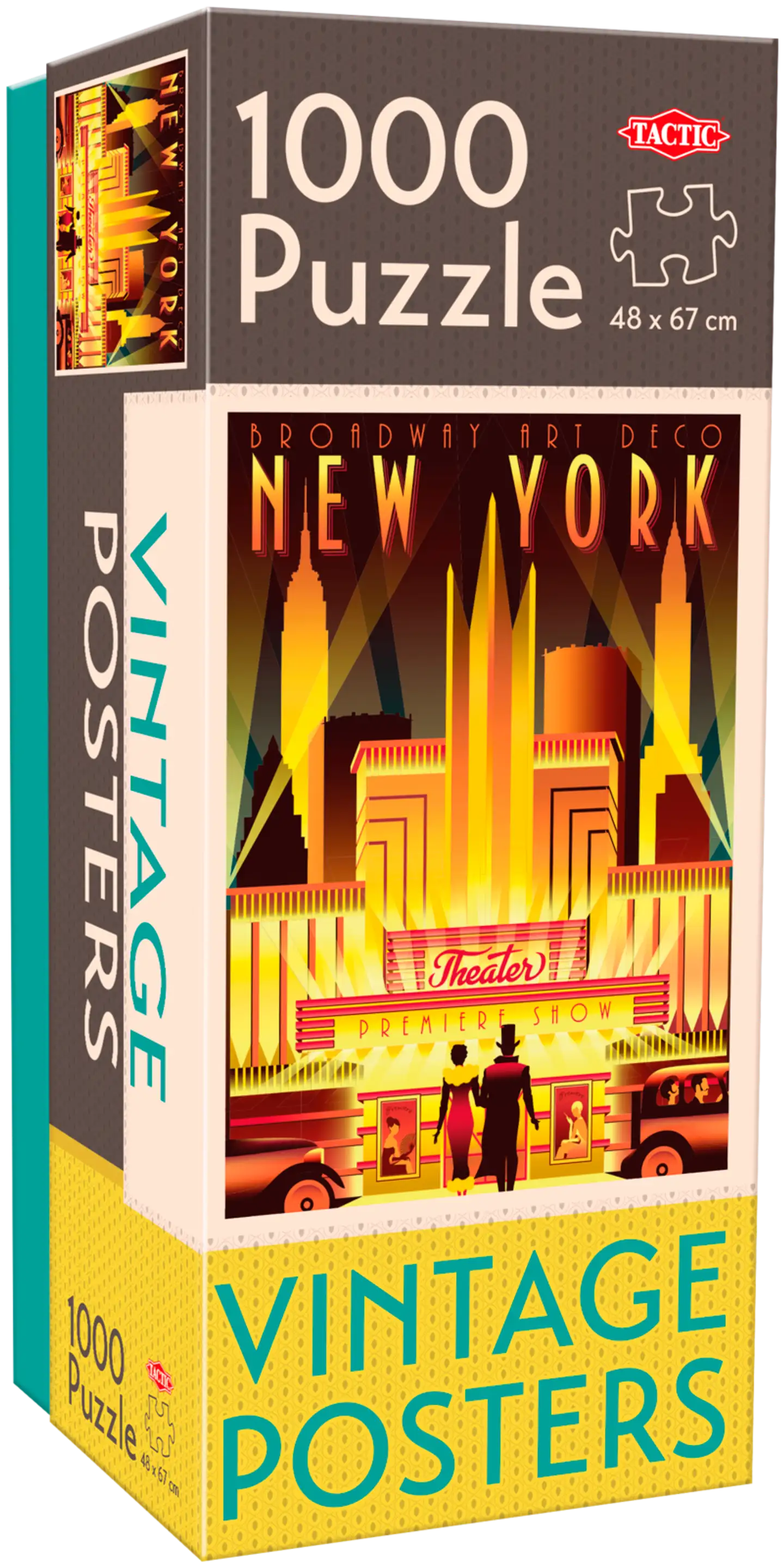 Tactic palapeli Vintage Posters New York 1000 palaa