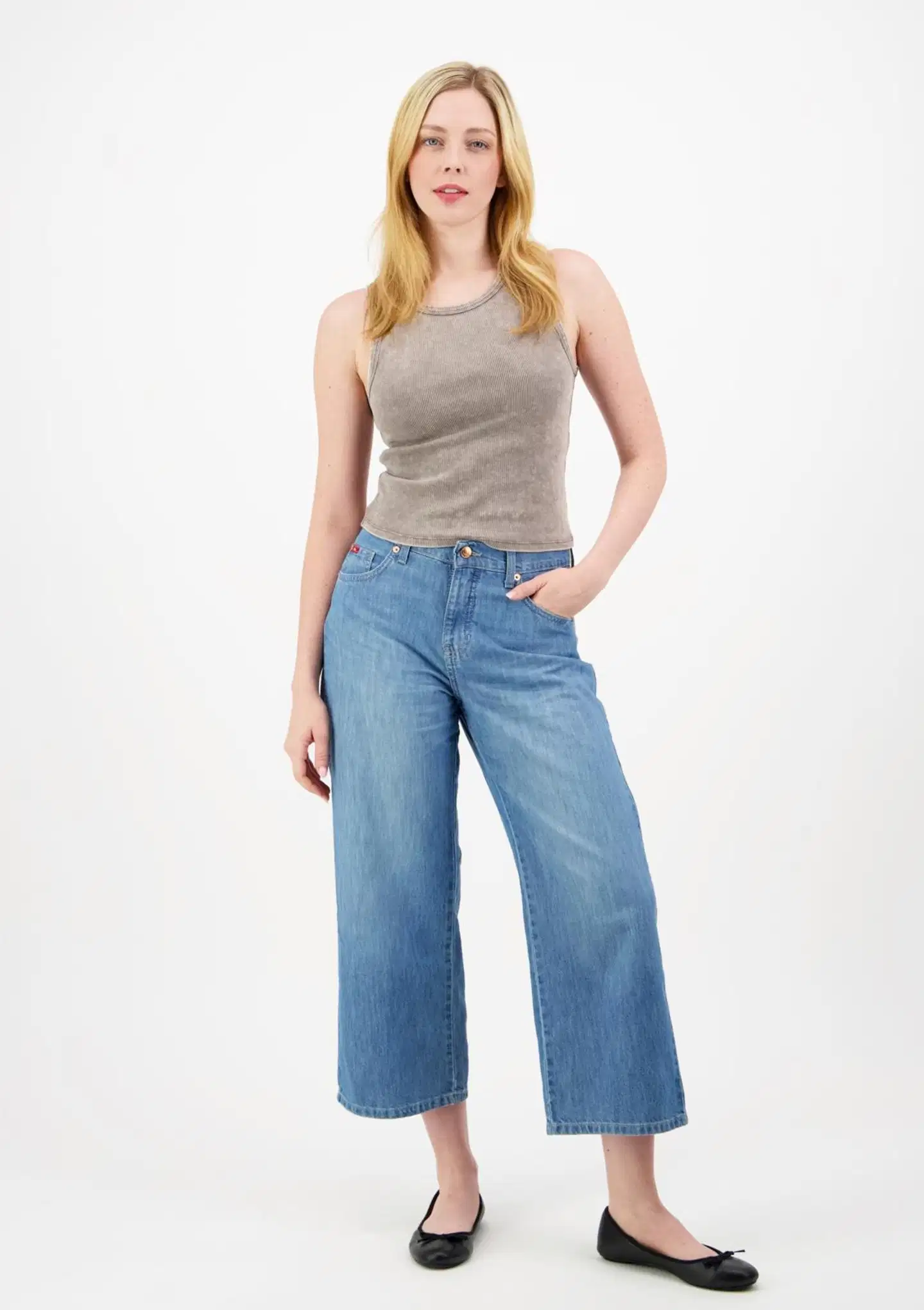 Lee Cooper naisten farkut Lc Mia Ankle 0712 Relaxed Fit - vaalean sininen - 3