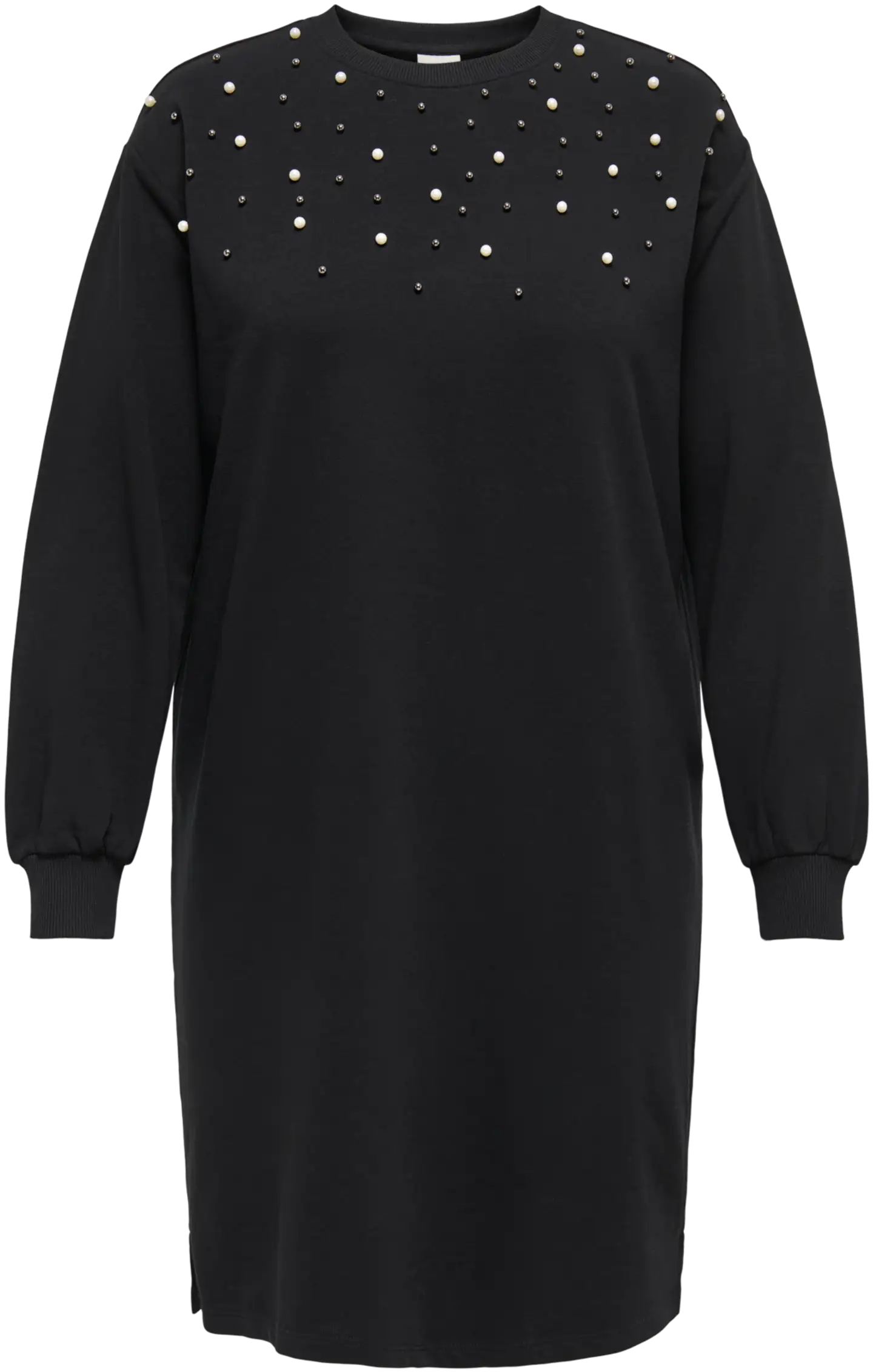 ONLY CARMAKOMA naisten collegemekko Carvioletta helmi yksityiskohdilla - BLACK - 1