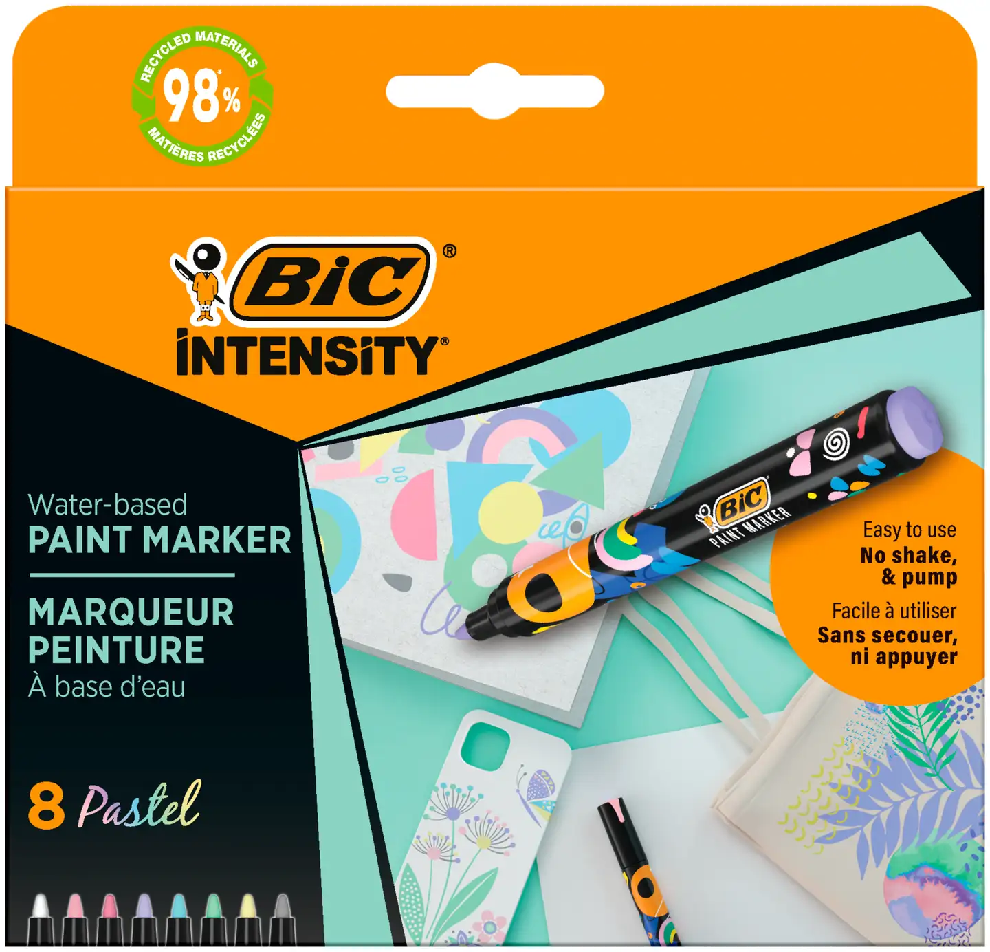 BIC Maalauskynät 8-pack pastellisävyt