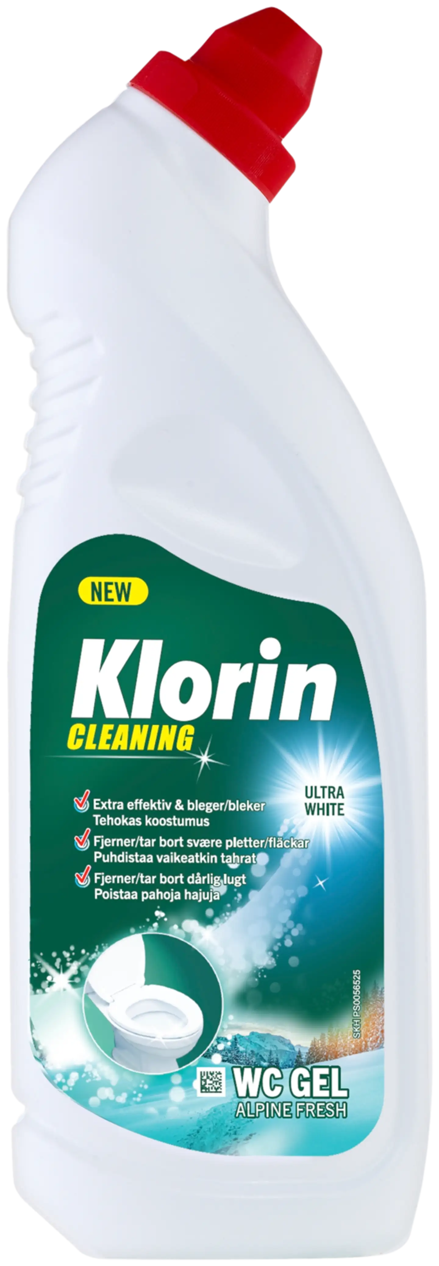 Klorin Cleaning Alpine Fresh wc-geeli 750ml