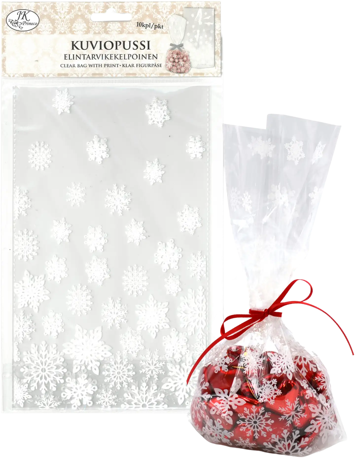 J.K. Primeco Kuviopussi lumihiutale 10kpl/pkt