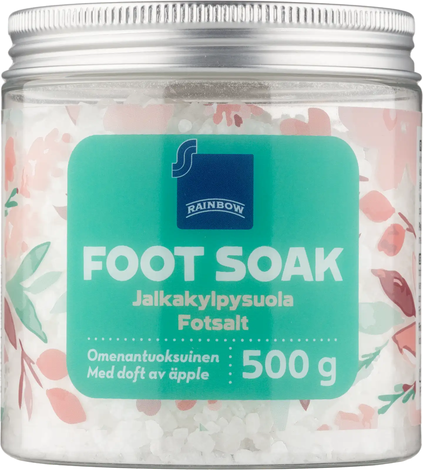 Rainbow jalkakylpysuola omenantuoksuinen 500g