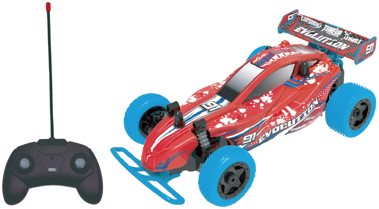 RC BEAST Nitro Racer Red 1:24 27 MHz Lexan Body - 1