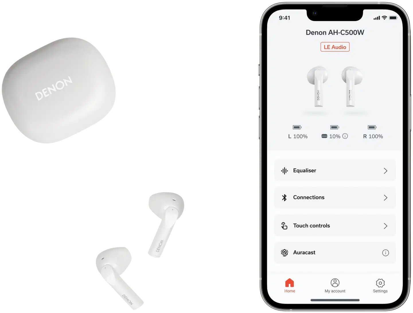 Denon nappikuulokkeet valkoinen - 6