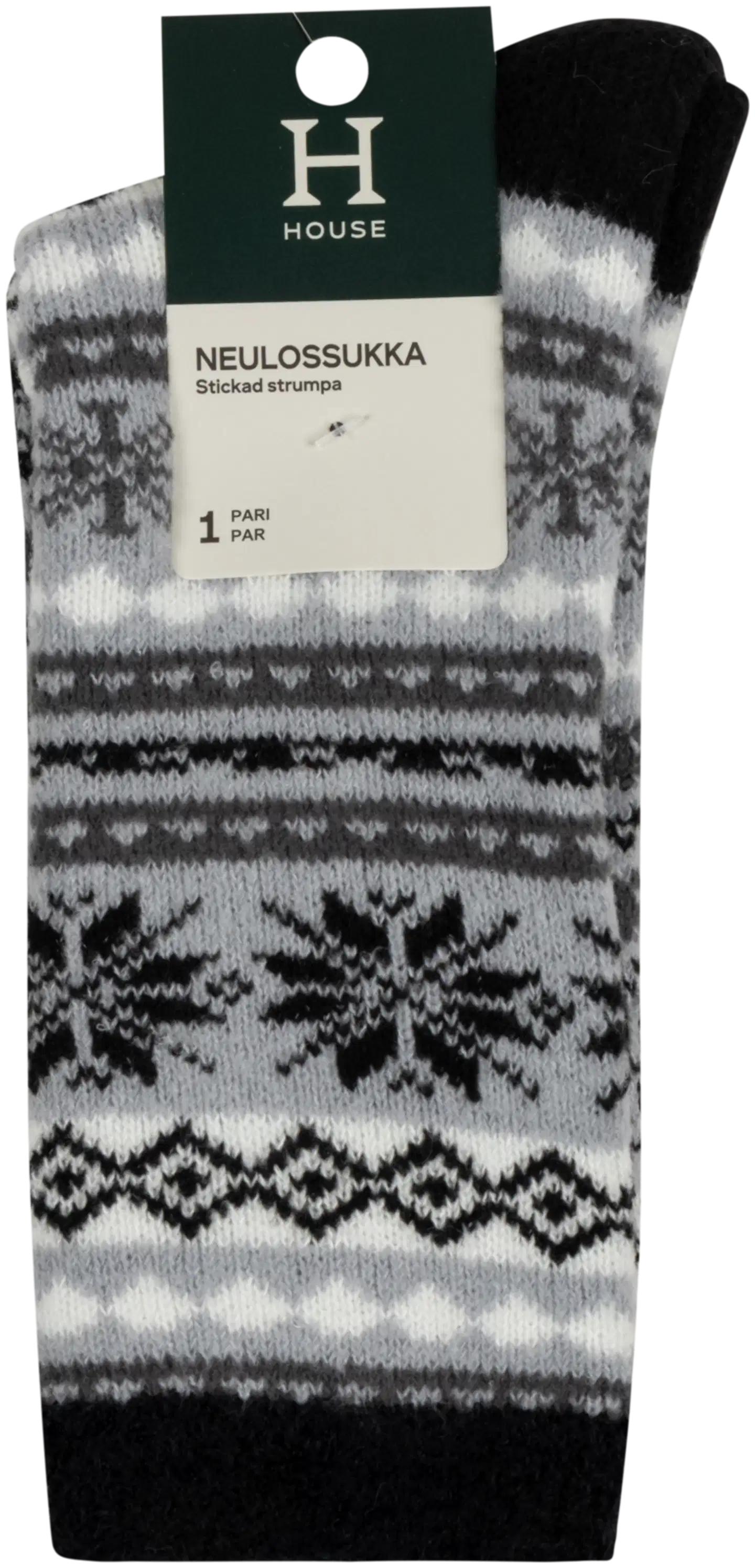 House miesten pehmosukat super soft 193H322617 - Black/grey - 2