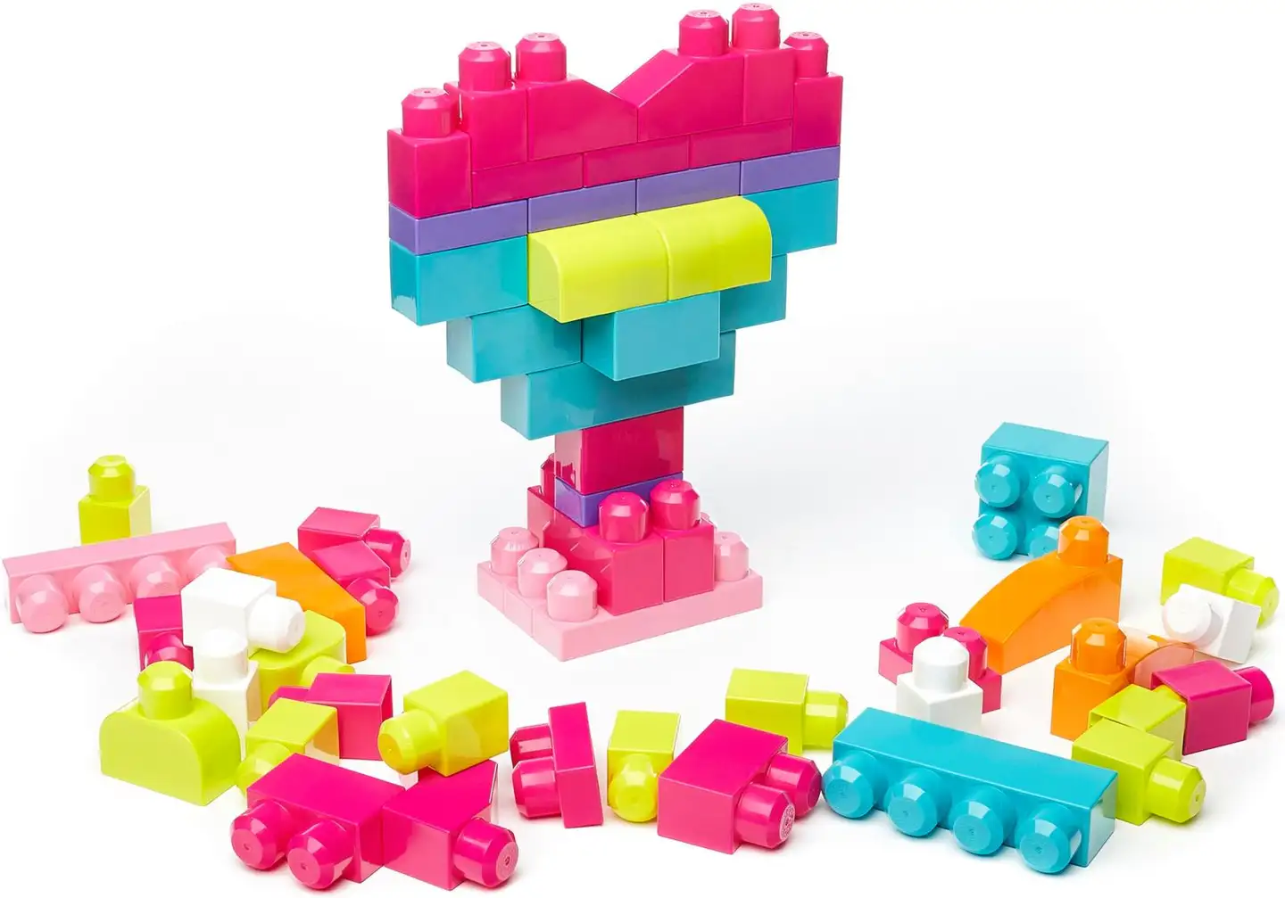 Mega Blocks puuhapalikat DCH54 pinkki 60kpl - 3