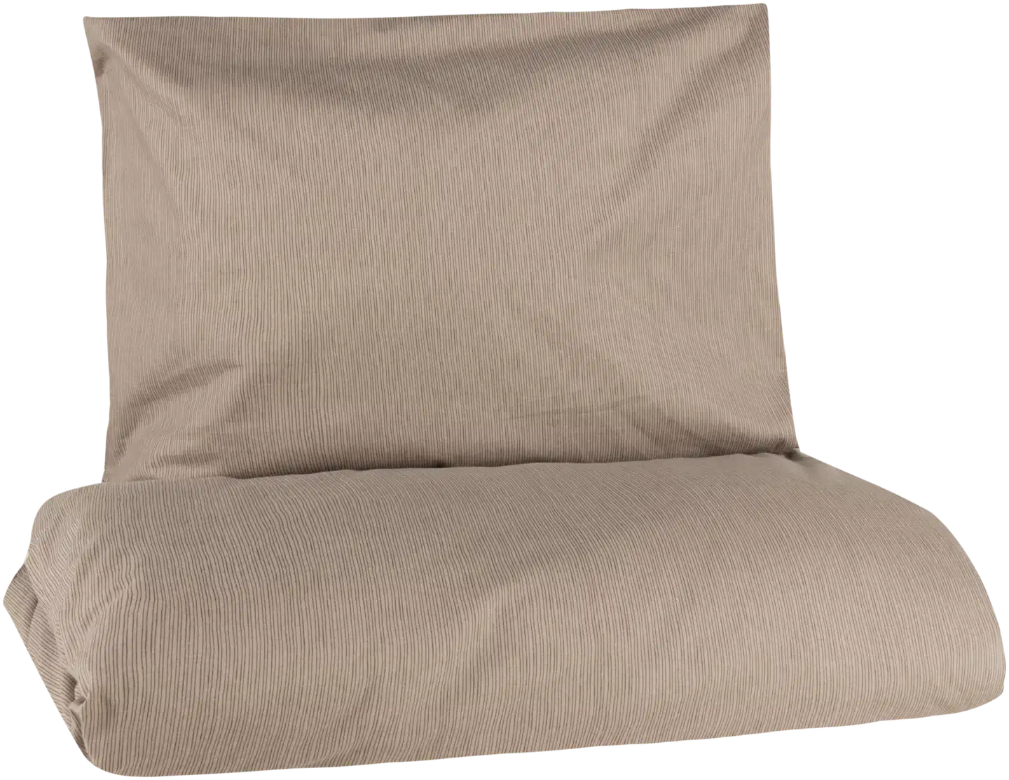 Xtra pussilakanasetti Pinstripe 150x210 cm beige - 1