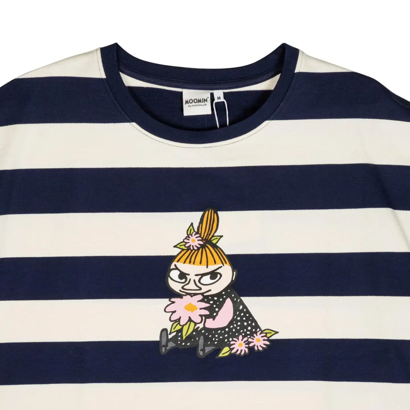 Muumi naisten t-paita Saimi Myy raita 592170 - tummansininen - 2